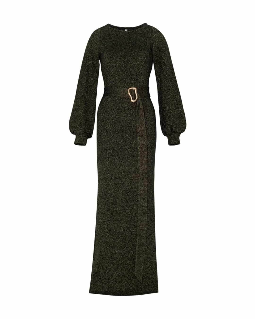 Vestido Ariadna Negro-Dorado - miniatura 6