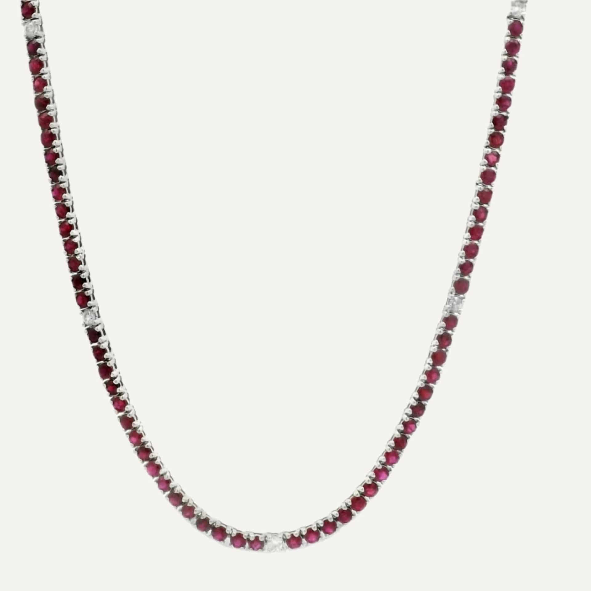 Cadena Clip tennis color 14K - miniatura 1