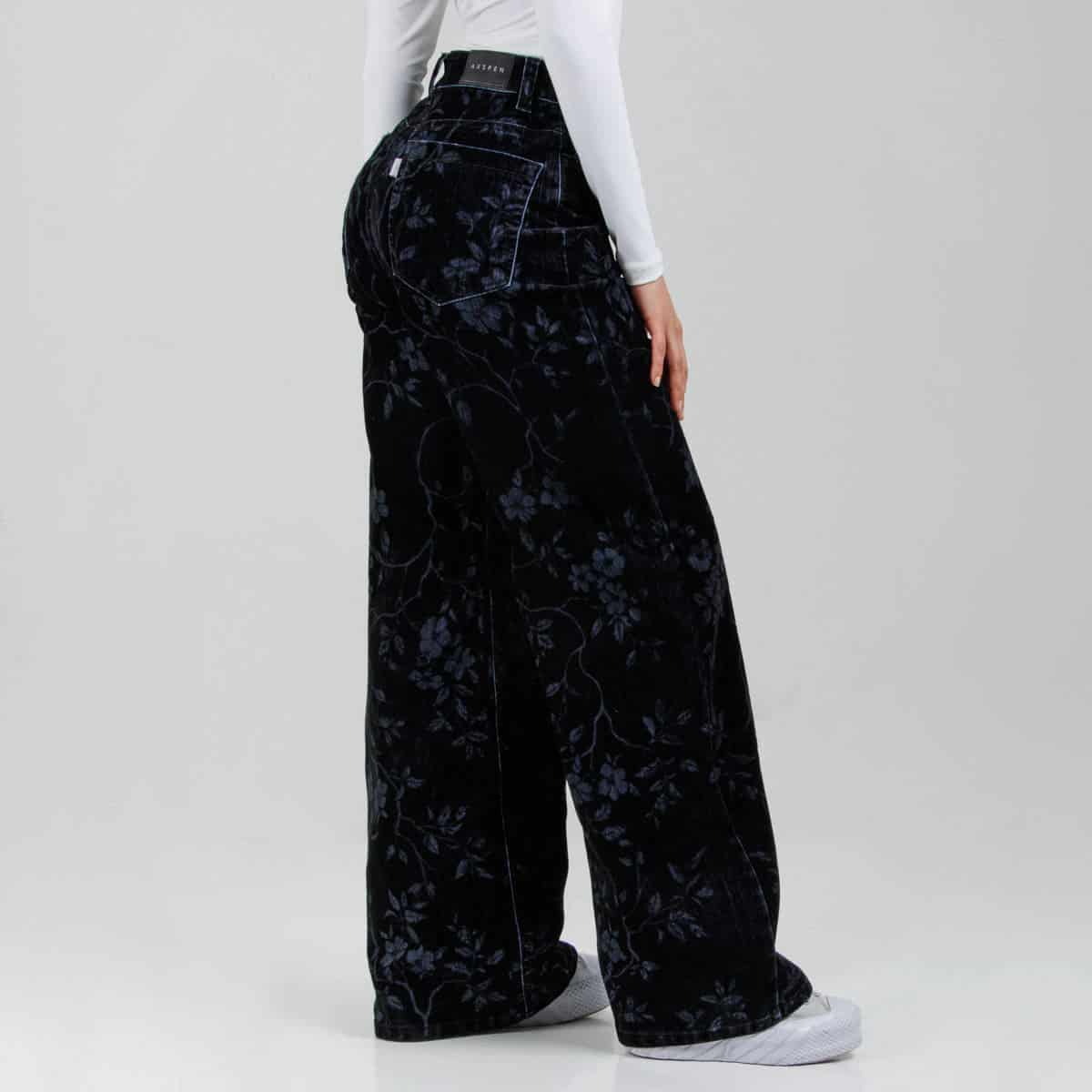 Pantalón Wide Leg Ax-3106 Negro Licrado - miniatura 3