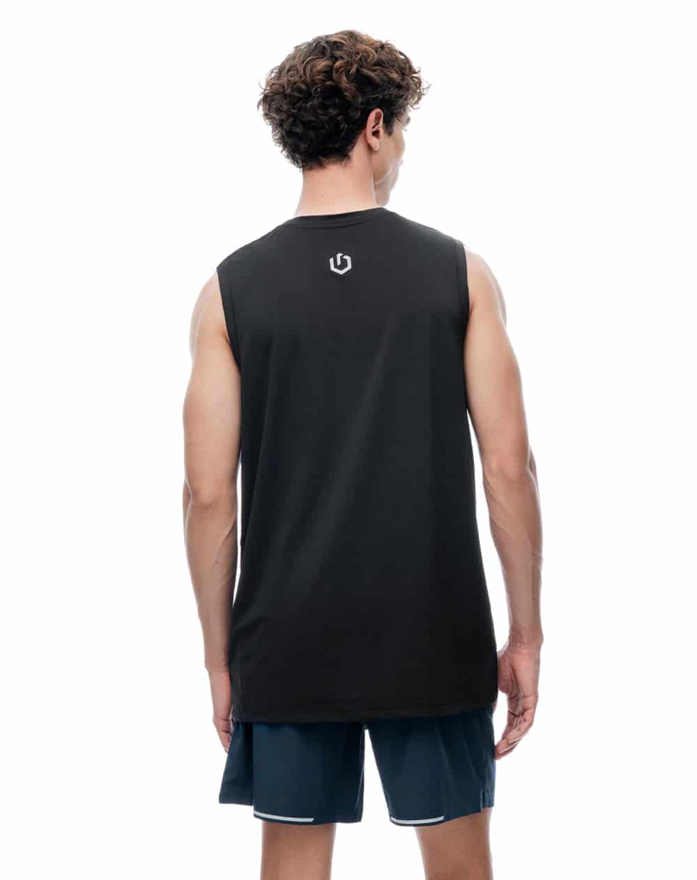 Pantaloneta deportiva azul hombre - miniatura 3
