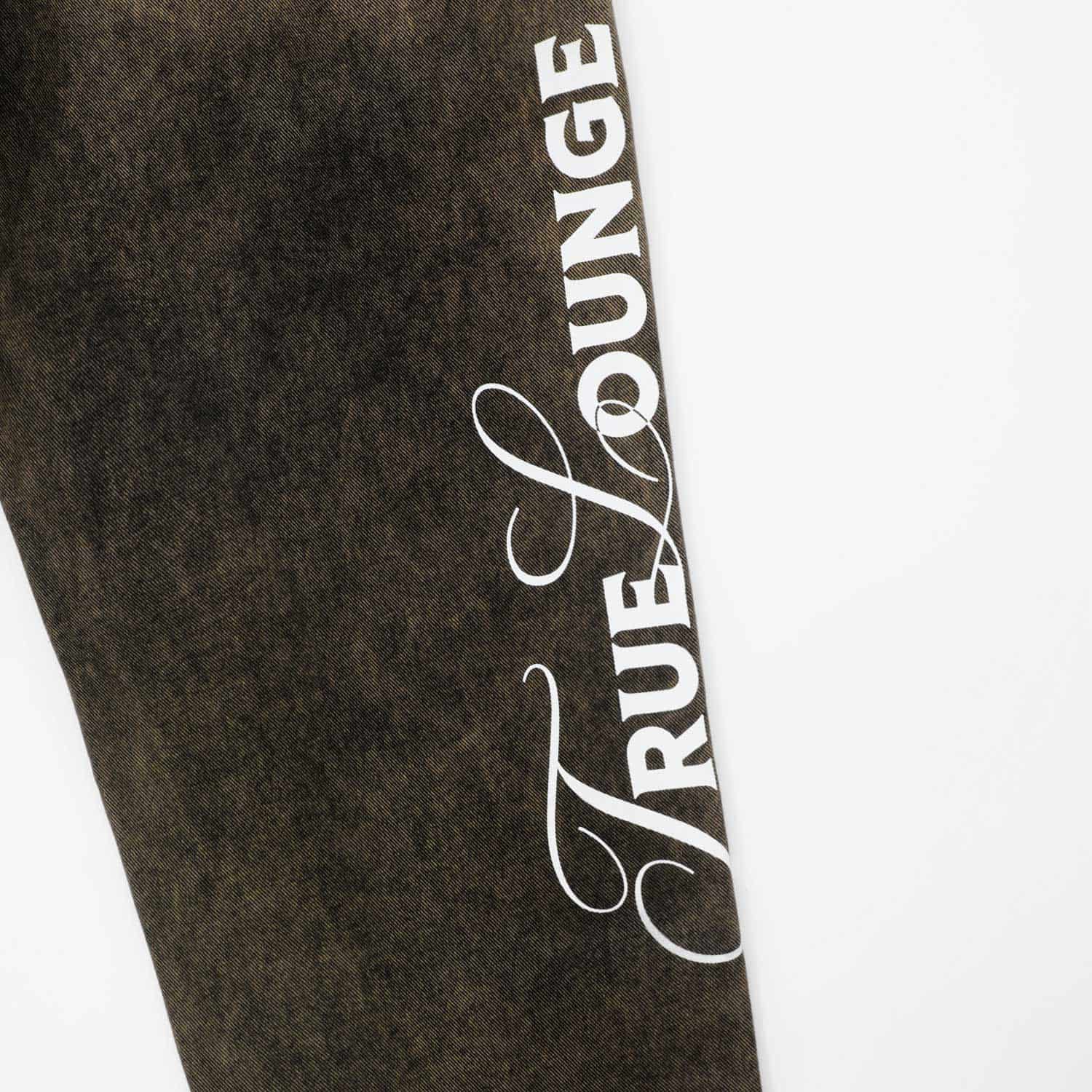Lounge Printed Denim Pants - Brown - miniatura 9