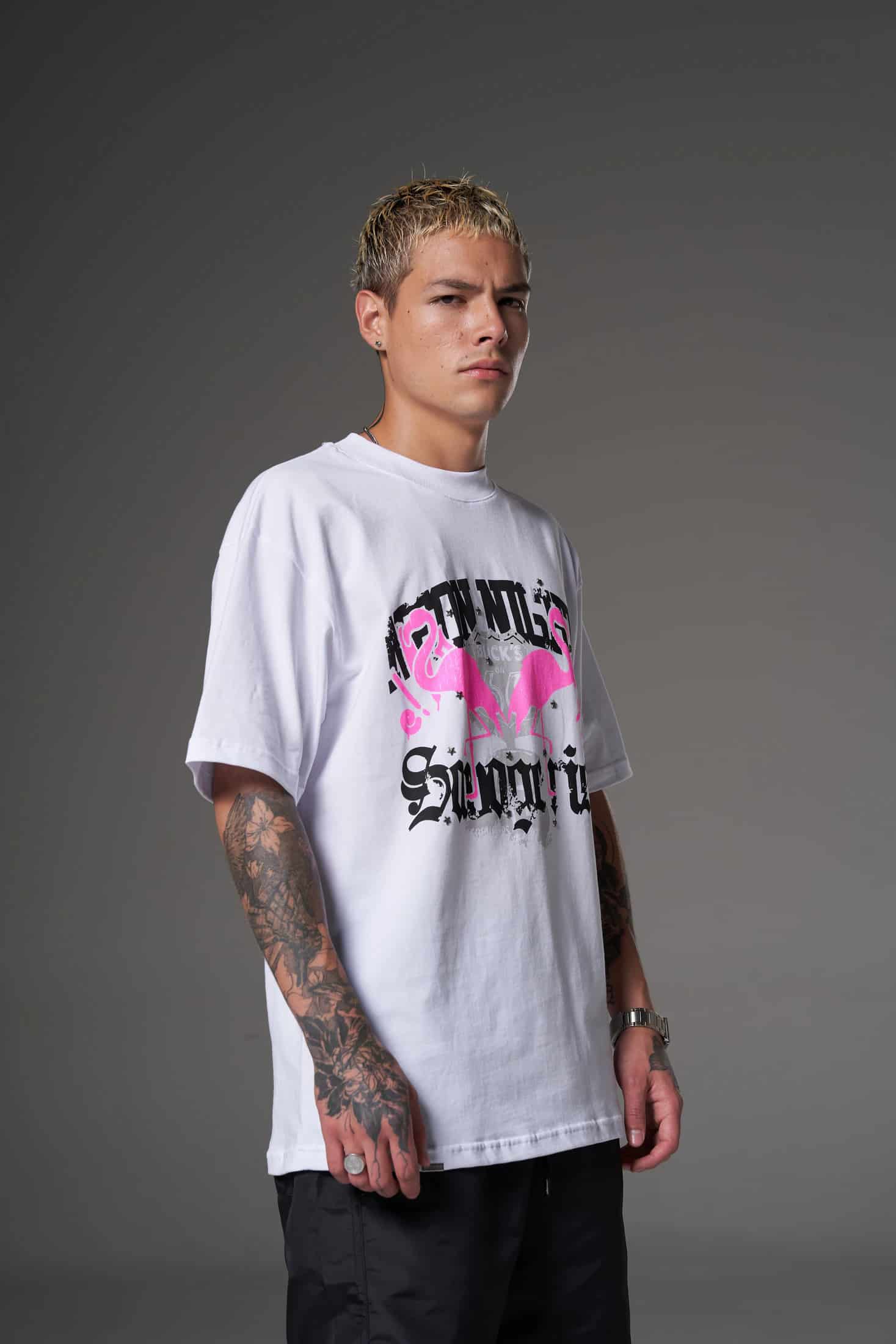 T shirt flamenco rosa 250 gramos 14602 - miniatura 3