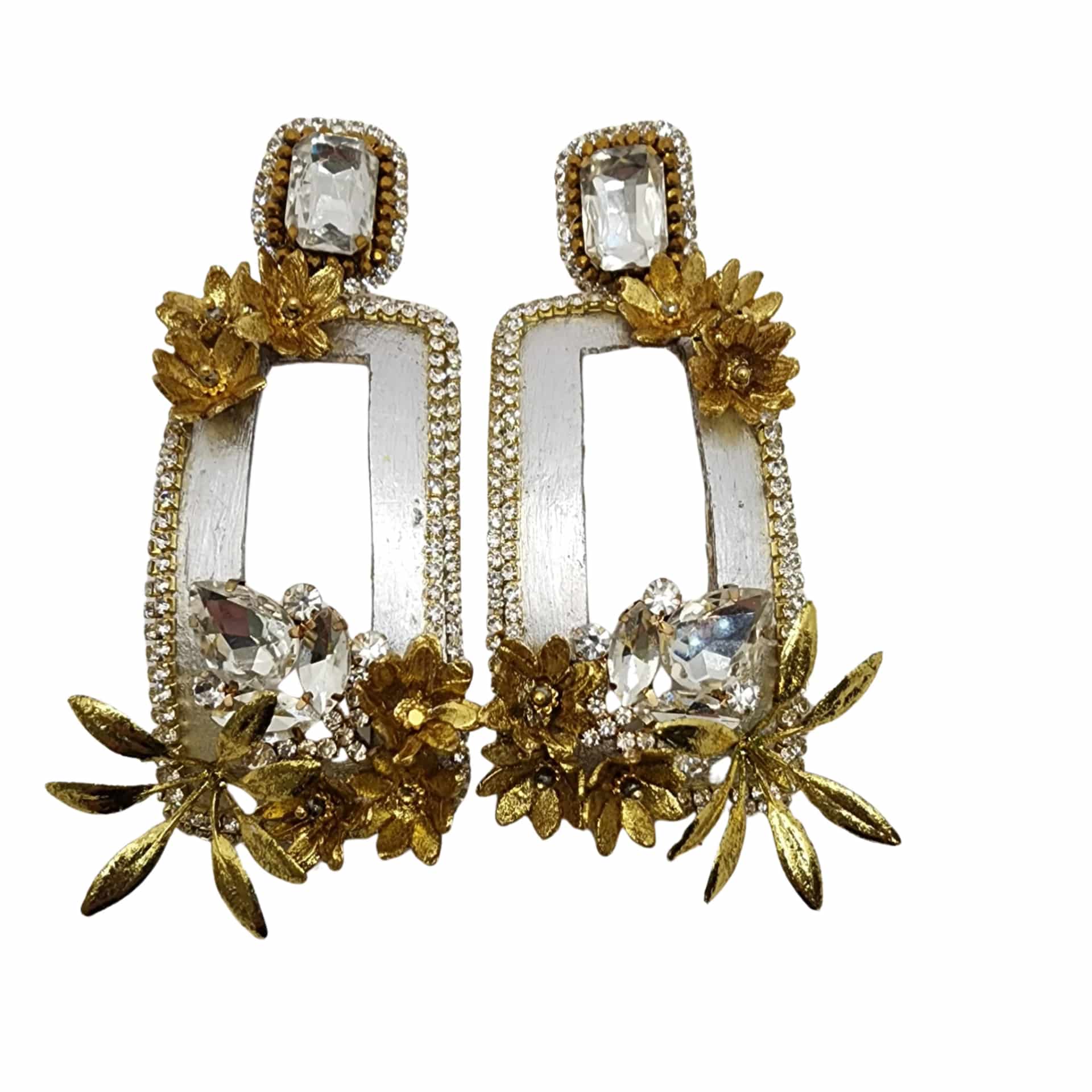 Gold & Silver Totumo Earrings - miniatura 1