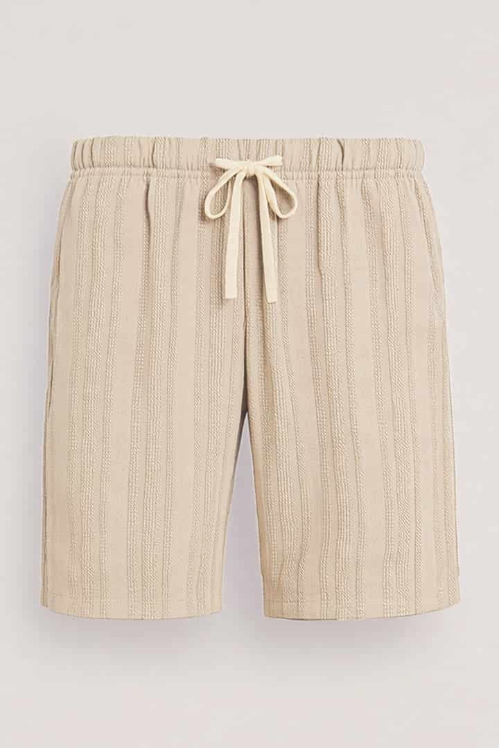 Short tejido beige - miniatura 2