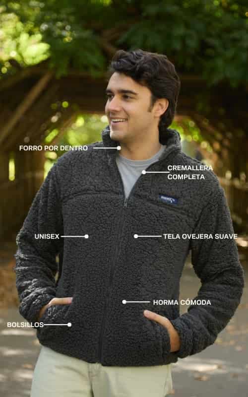 SACO OVEJERO GRIS OSCURO - UNISEX - miniatura 4