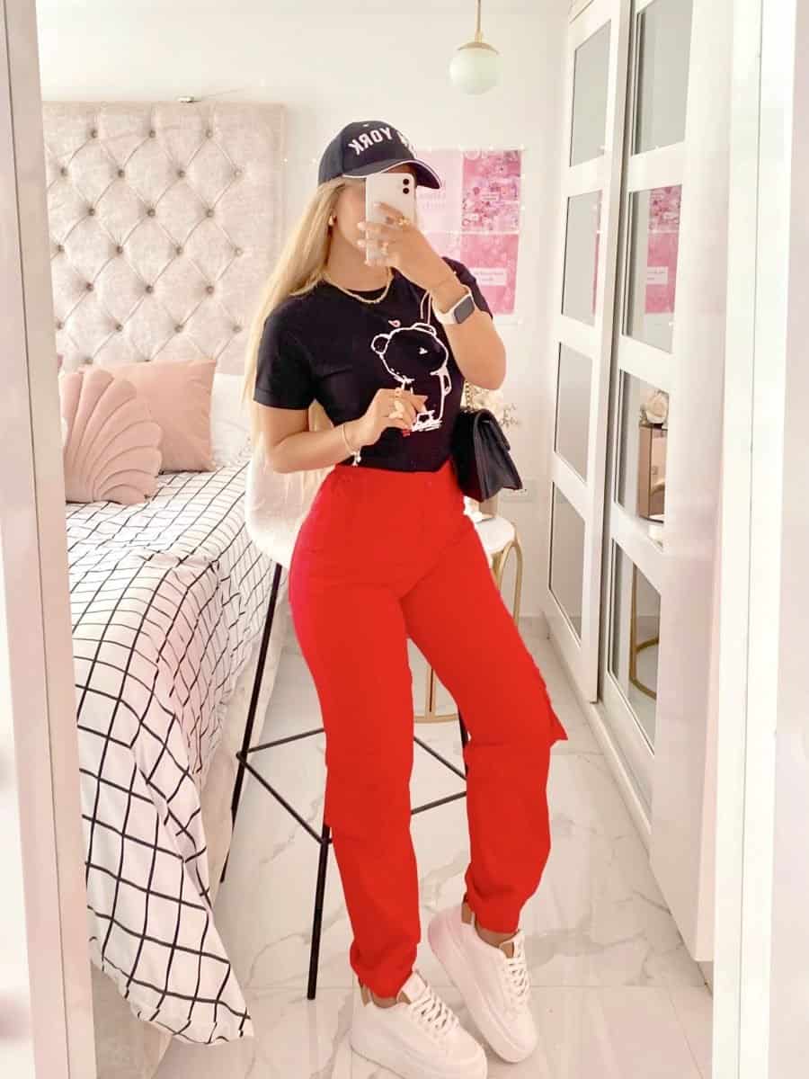 Pantalon Eloise (rojo) - miniatura 1