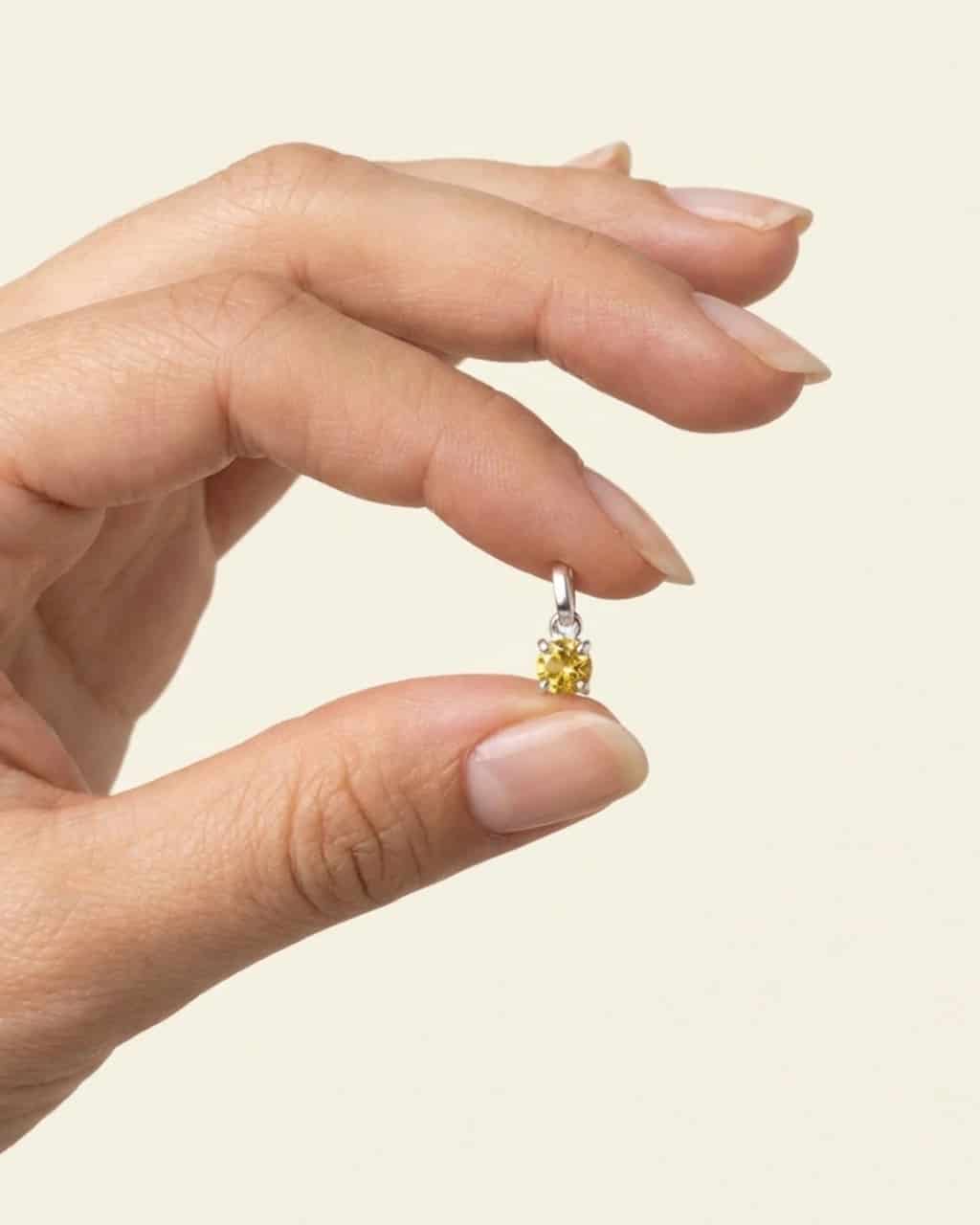Dije punto de luz con circon - miniatura 1