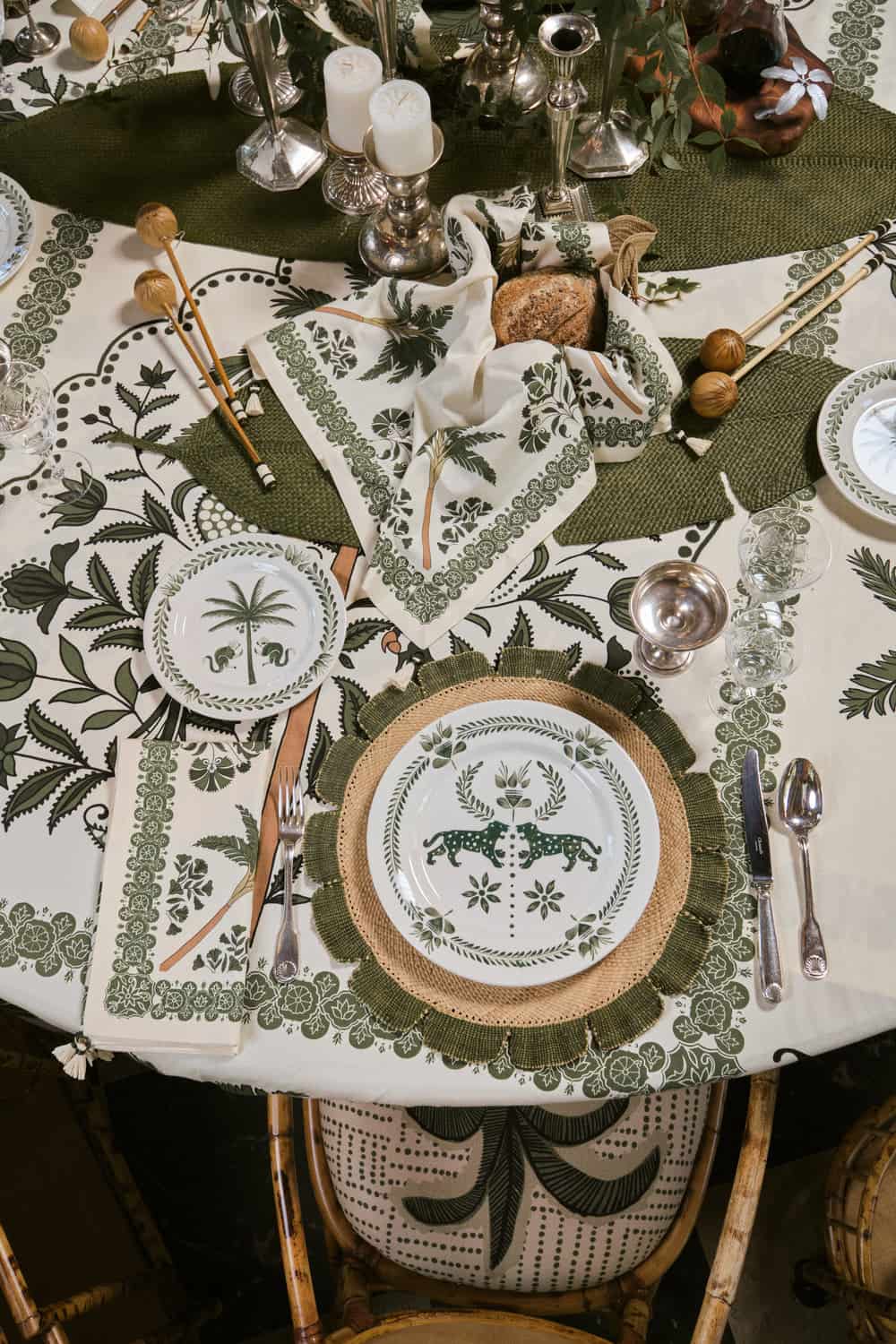 Mythic Ecosystem Maxi Table Mats in Green Set of 3 - miniatura 5