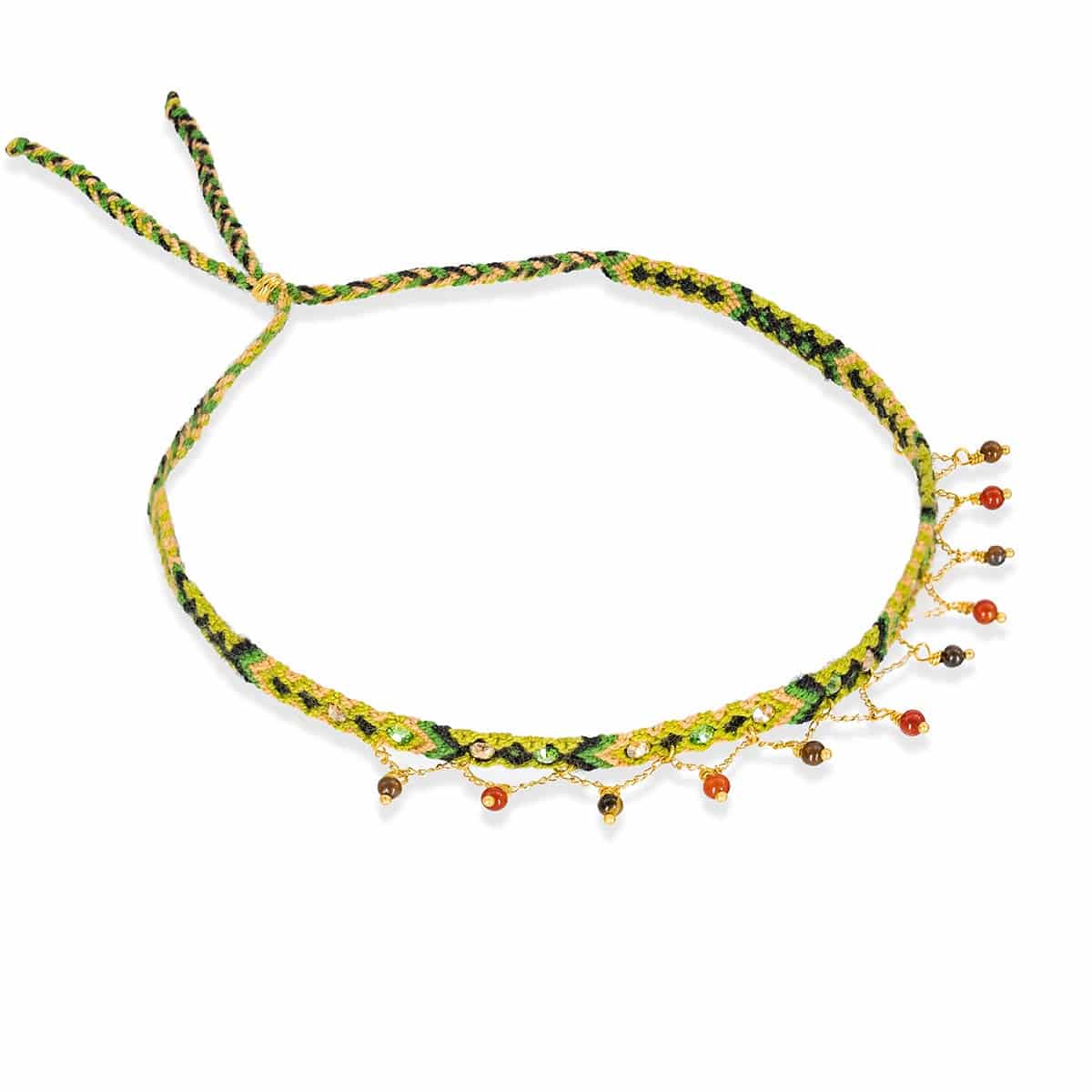 Choker Wayuu Jolotsü | Nature Green - miniatura 2