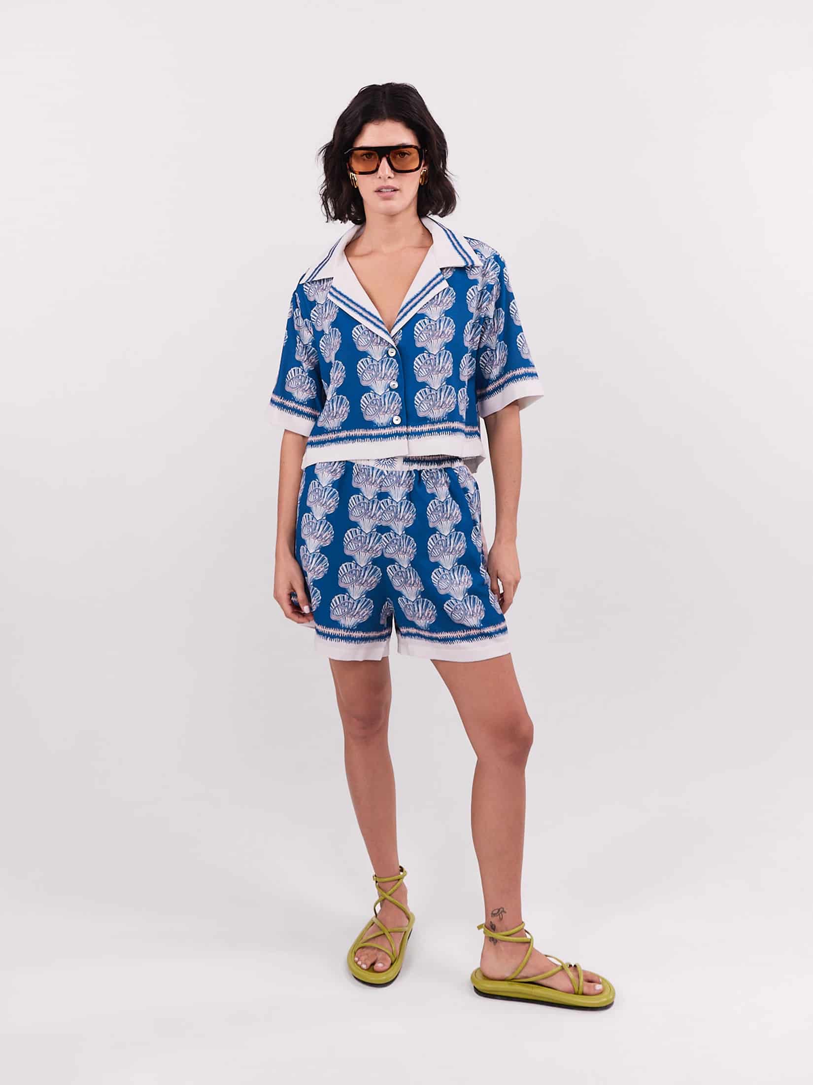 Short Elastico Oasis - Azul - miniatura 3