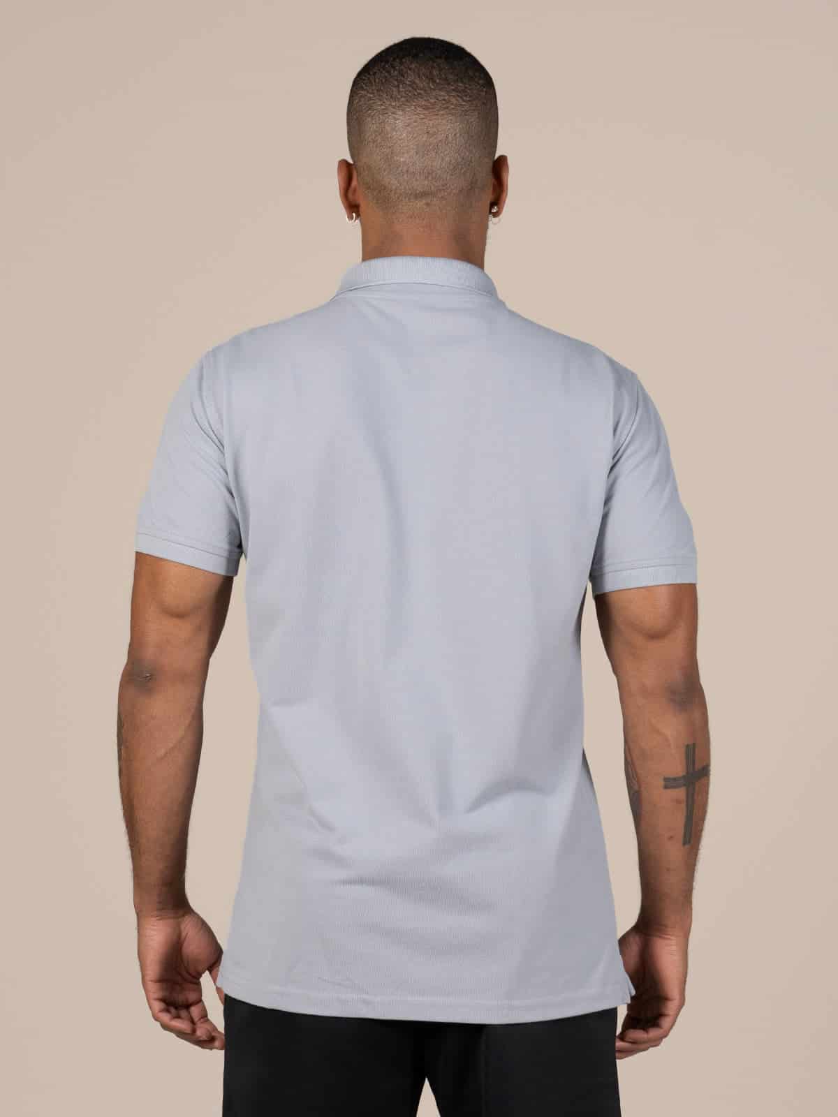 Polo Camiseta Gris Claro - miniatura 3