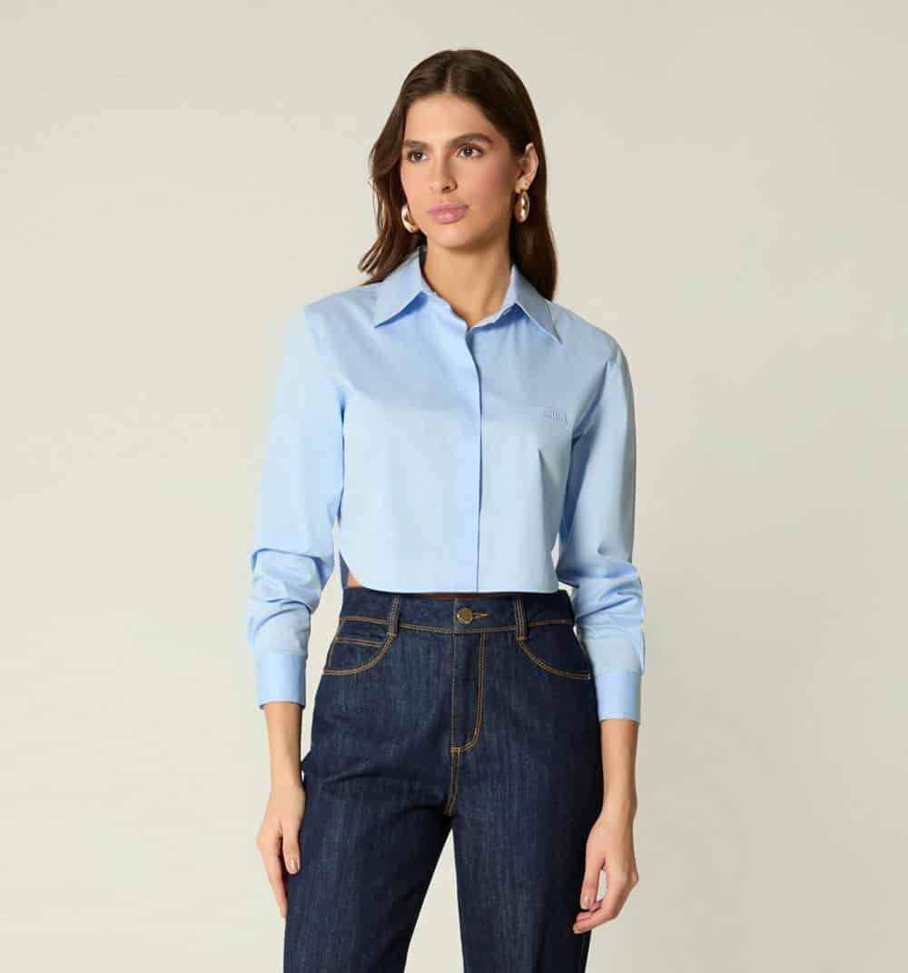 Blusa camisera boxy manga larga - miniatura 7