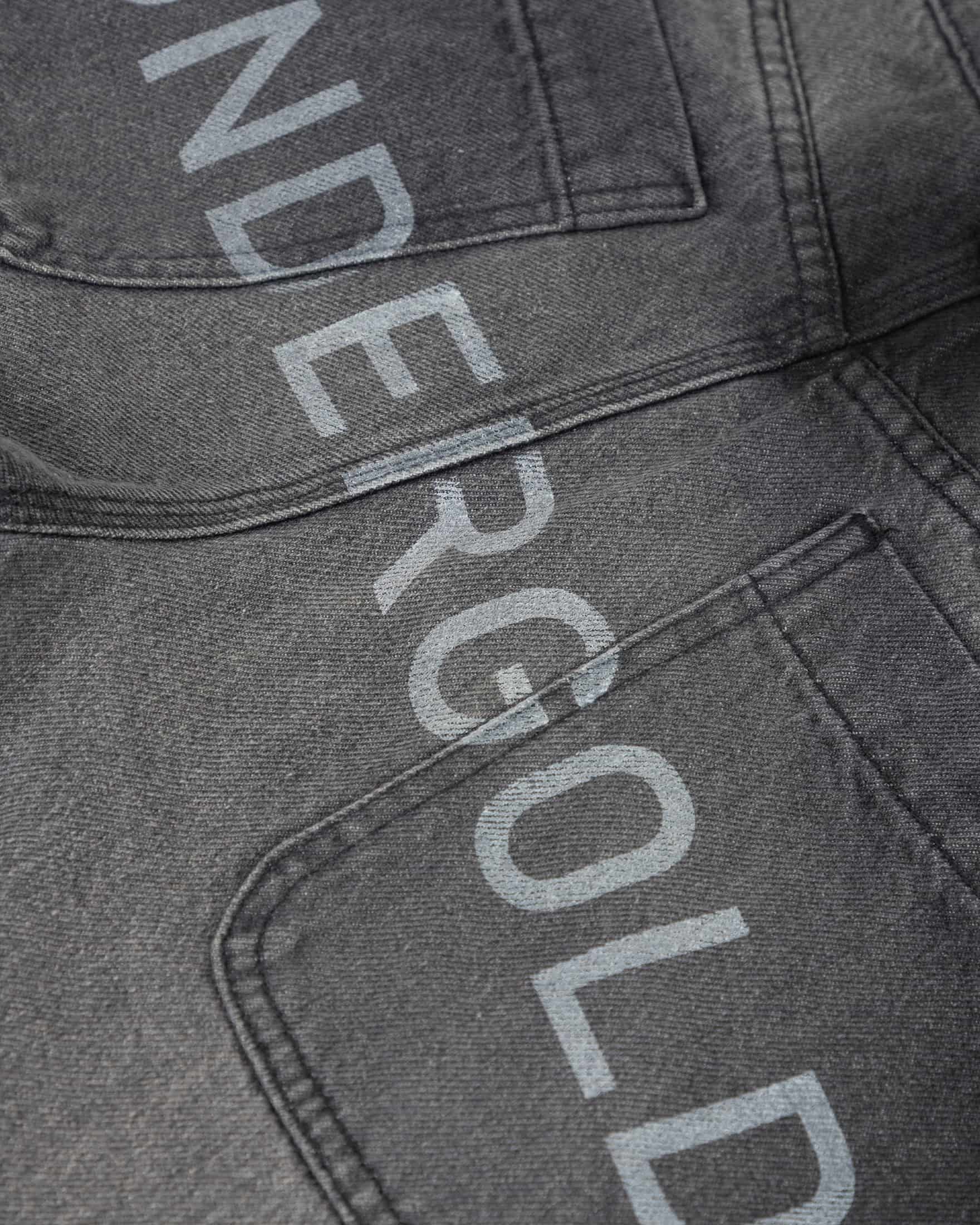 W Line Basic Wide Jeans Washed Black - miniatura 2