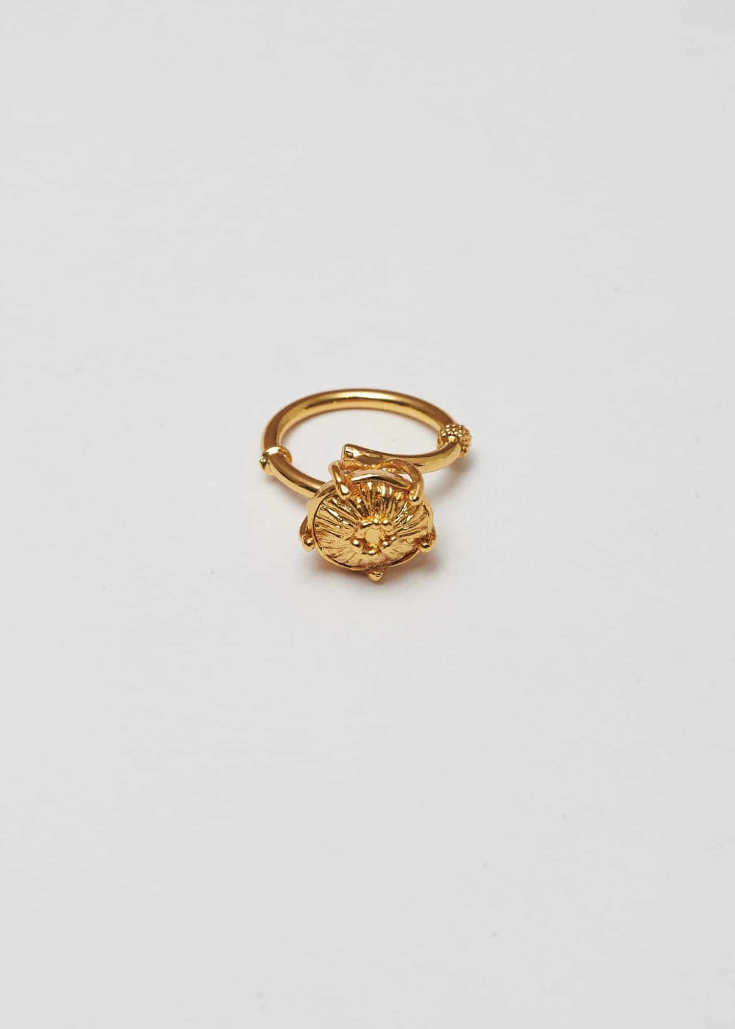 Anillo sombrerito mini dorado - miniatura 2