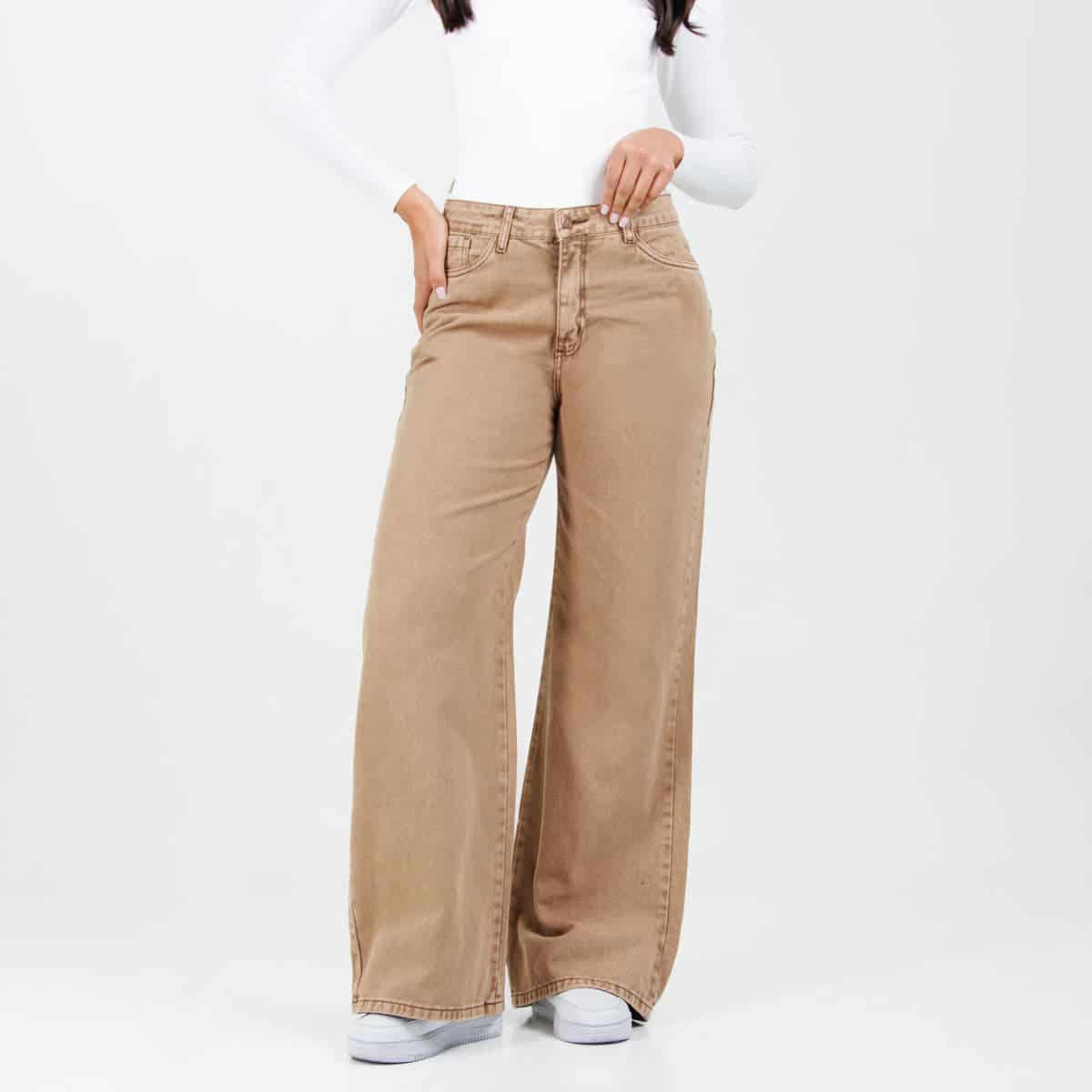 Jean Wide Leg Camel Ax-3013 Rigido - miniatura 1