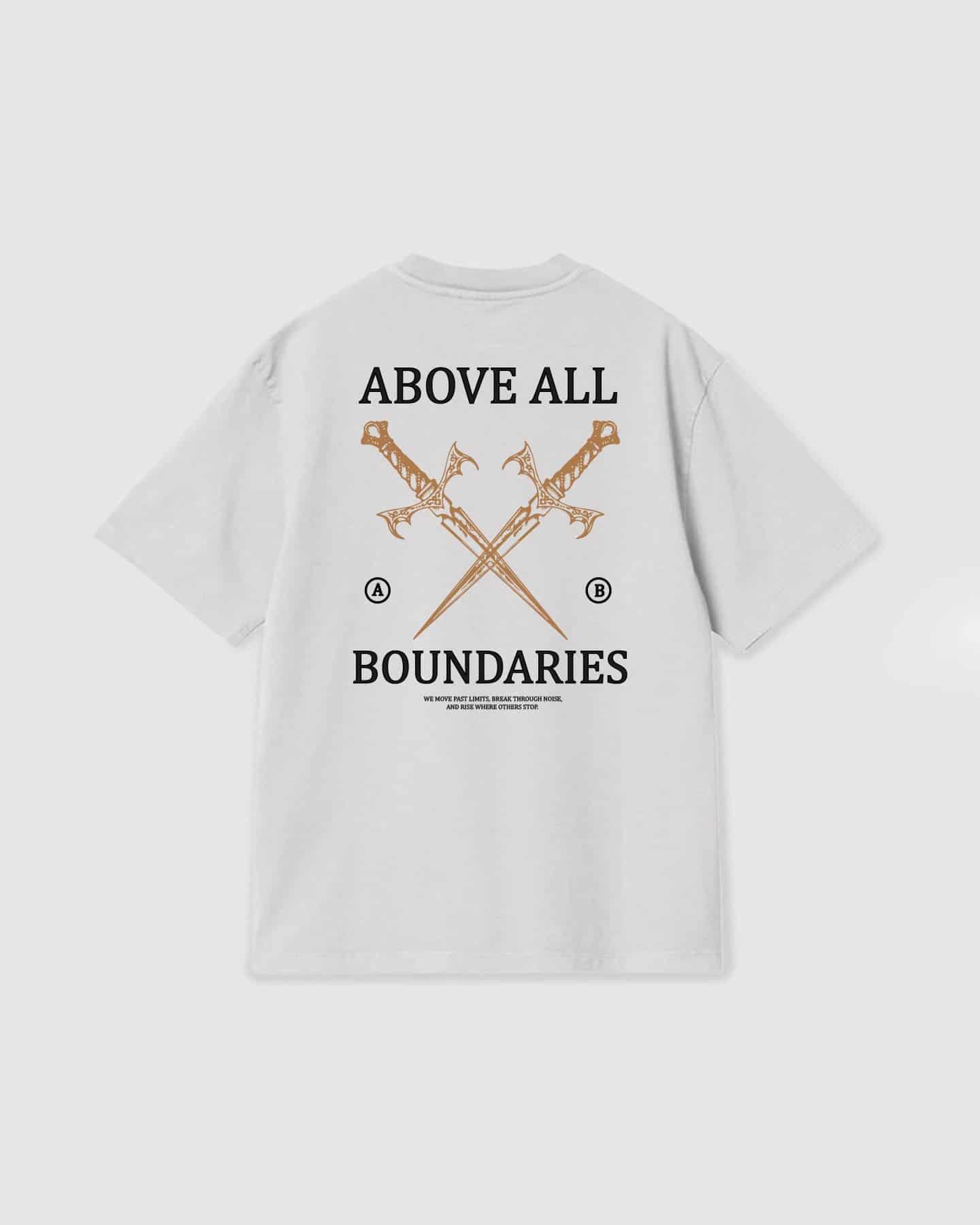 Oversized T Shirt Boundaries White - miniatura 1