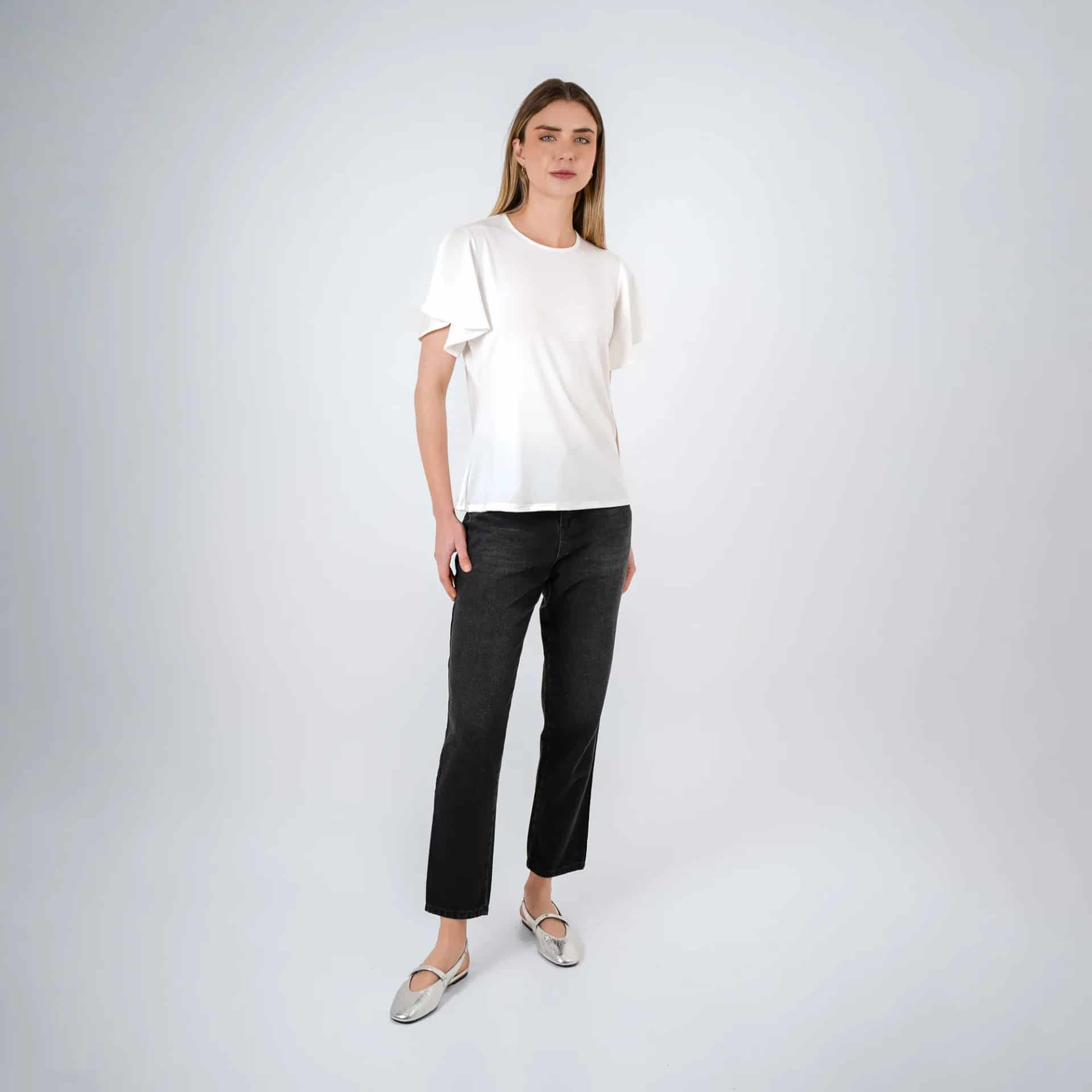 Jean Tiro Alto Bota Skinny Crop - miniatura 1