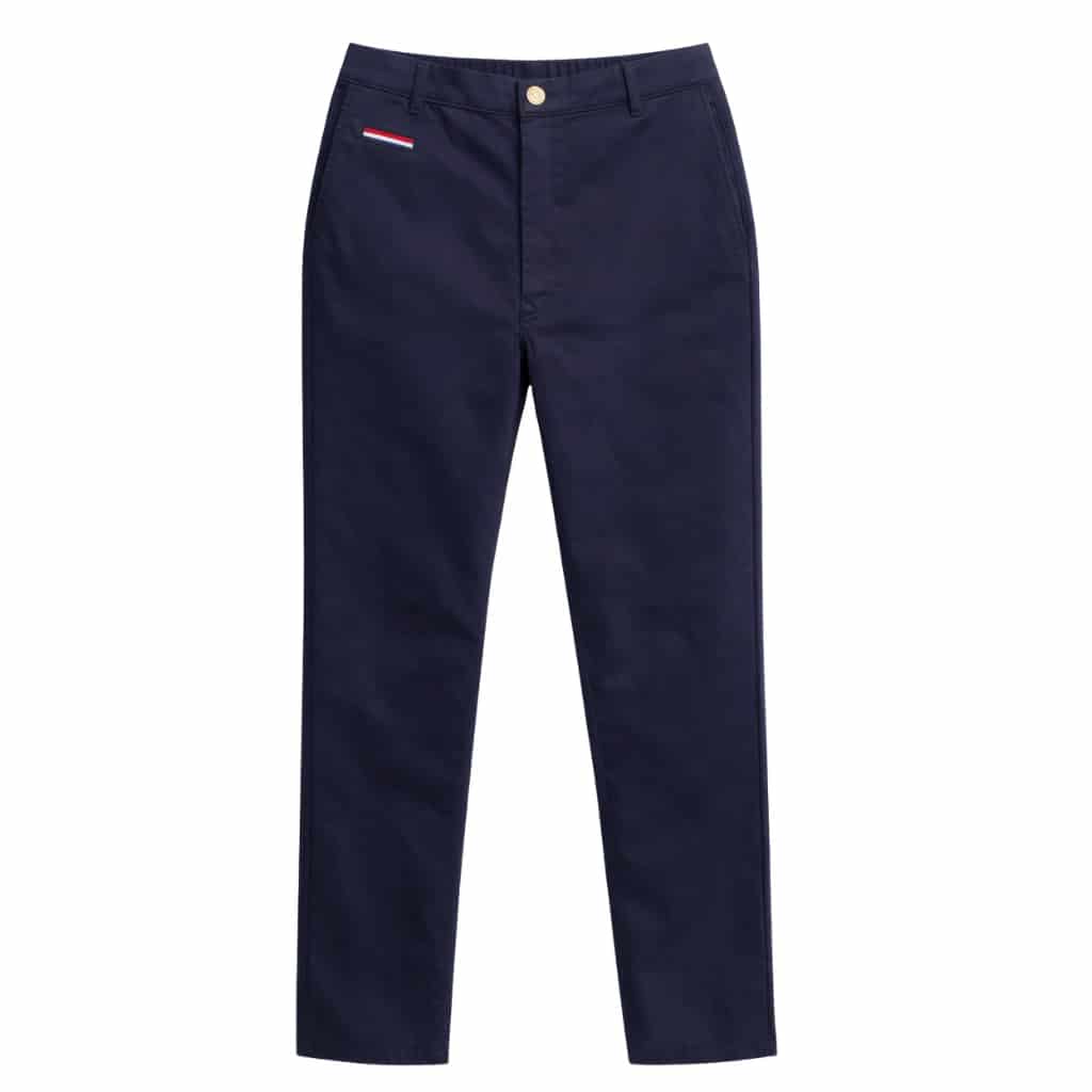 NUOVO - Pantalón prepster classic fit elástico - Blu République - miniatura 1