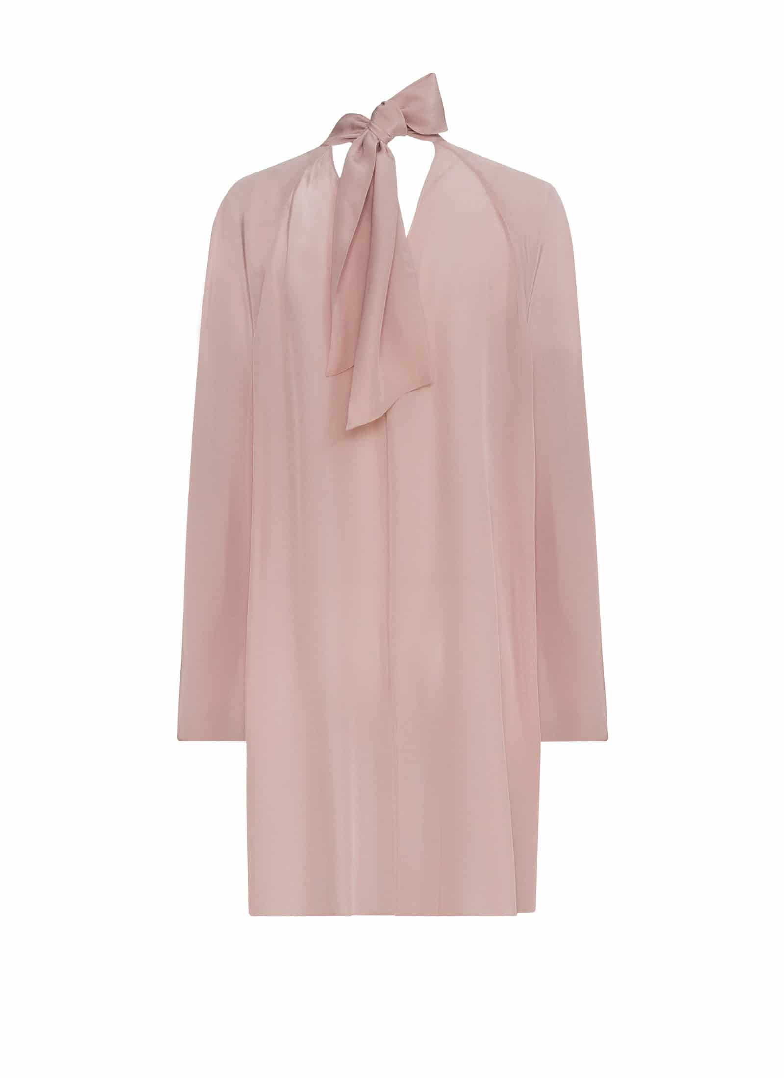 Boho Crepe Chine Mini Dress / Dust Pink - miniatura 2
