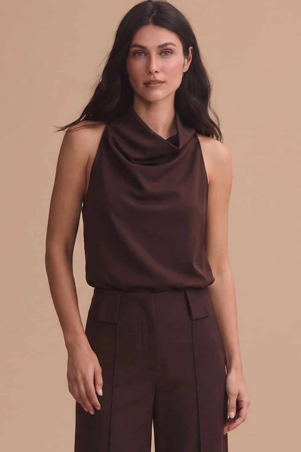 Blusa noche de lirios brown - miniatura 1