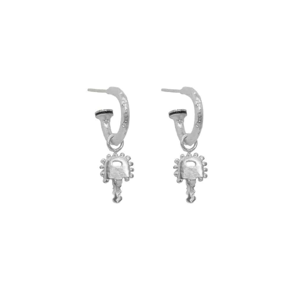 Candongas Key Tiny Plata - miniatura 1