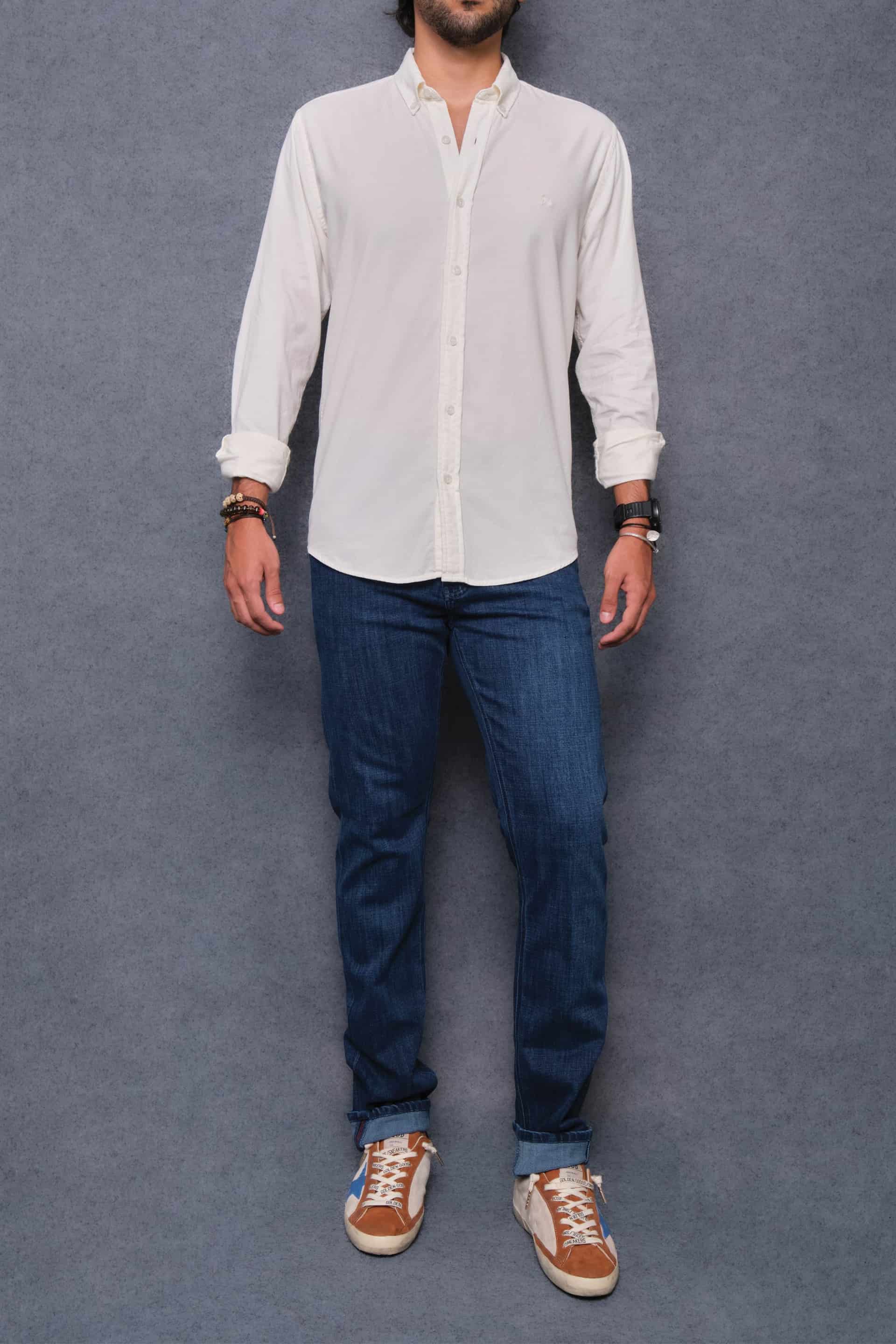 CAMISA PANA OFF WHITE - miniatura 1