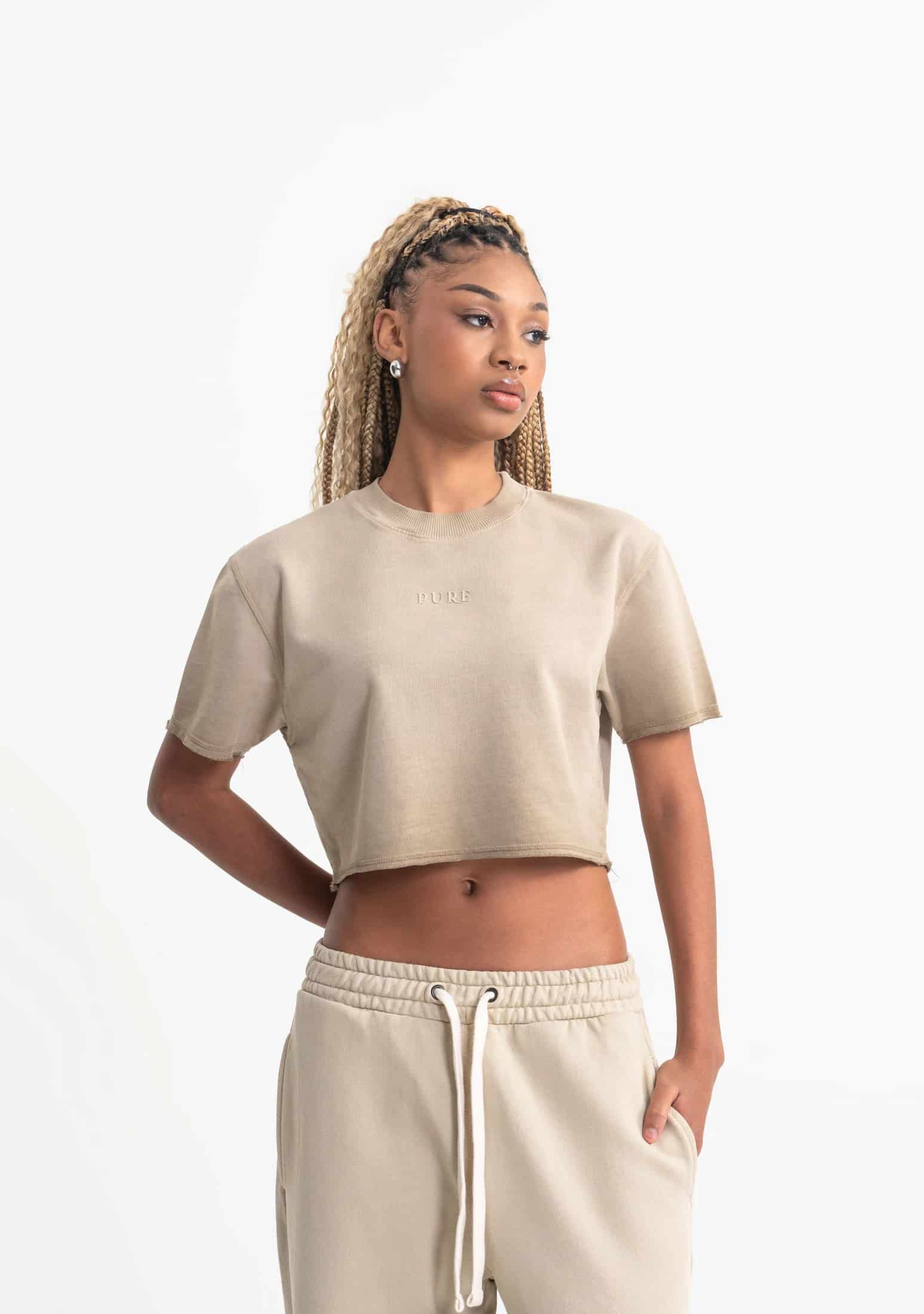 Rustic cream croptop - miniatura 2