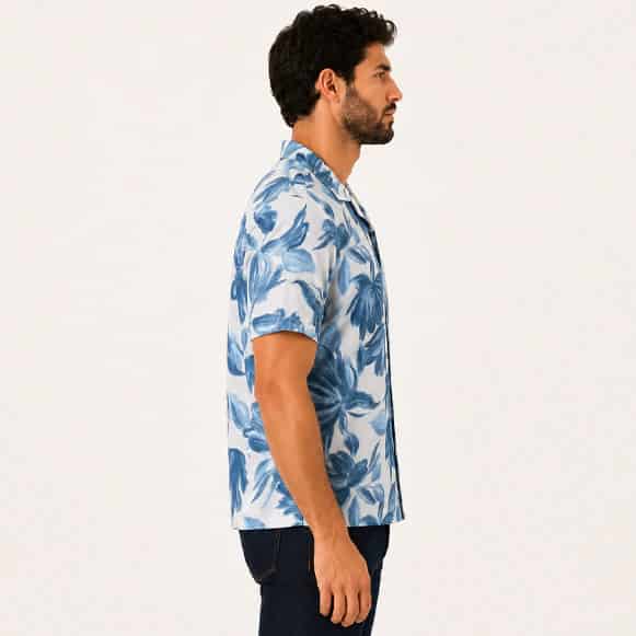CAMISA MC 100% ALGODON ESTAMPADA CUELLO - miniatura 2