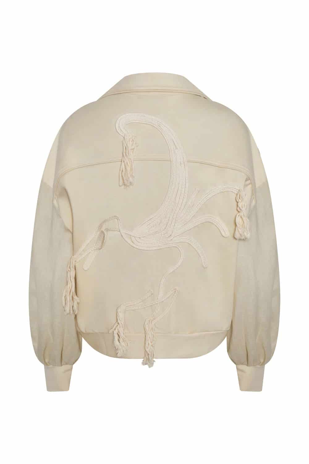 Chaqueta tessa bordado escorpión vainilla - miniatura 2