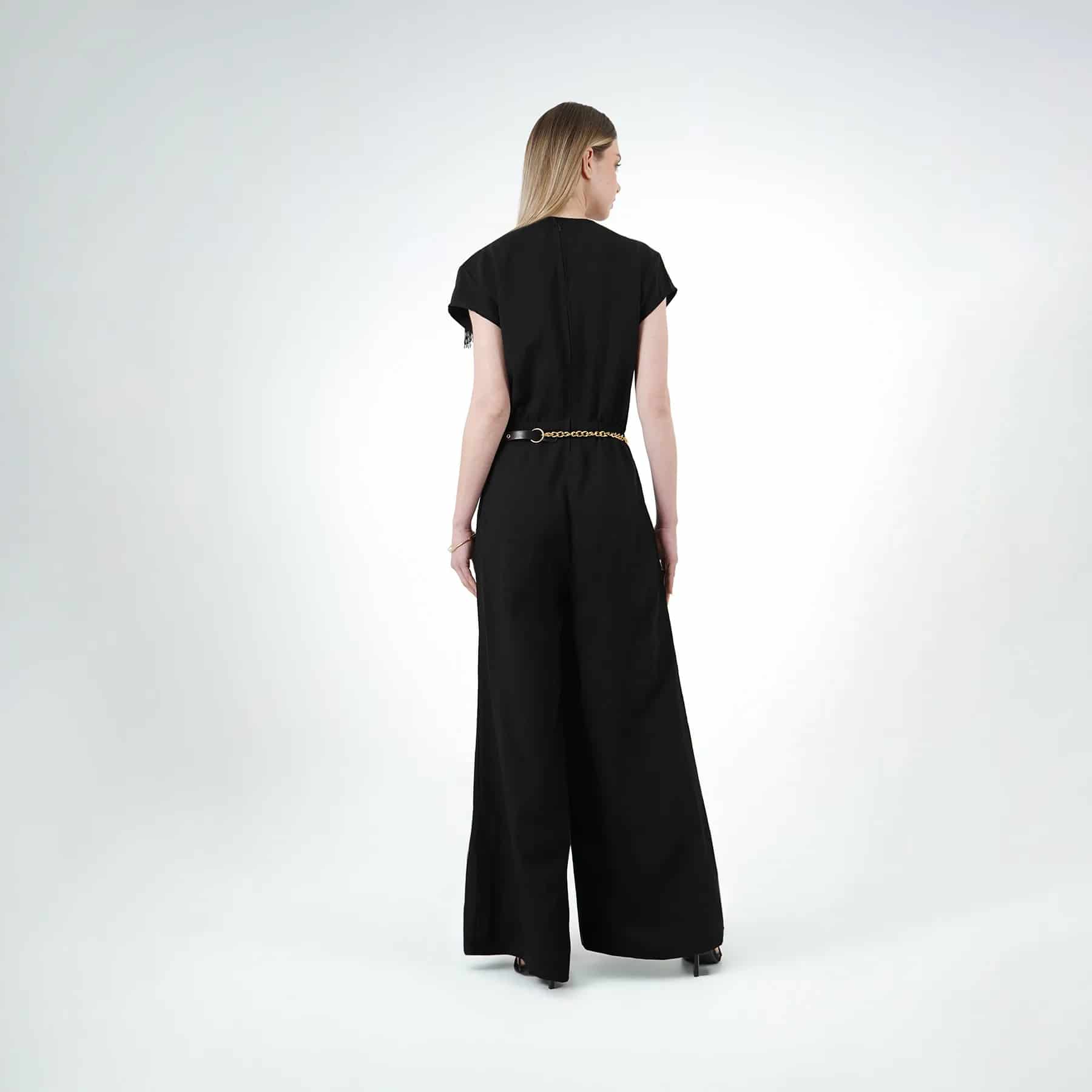Vestido Cuello V Manga Corta - miniatura 4