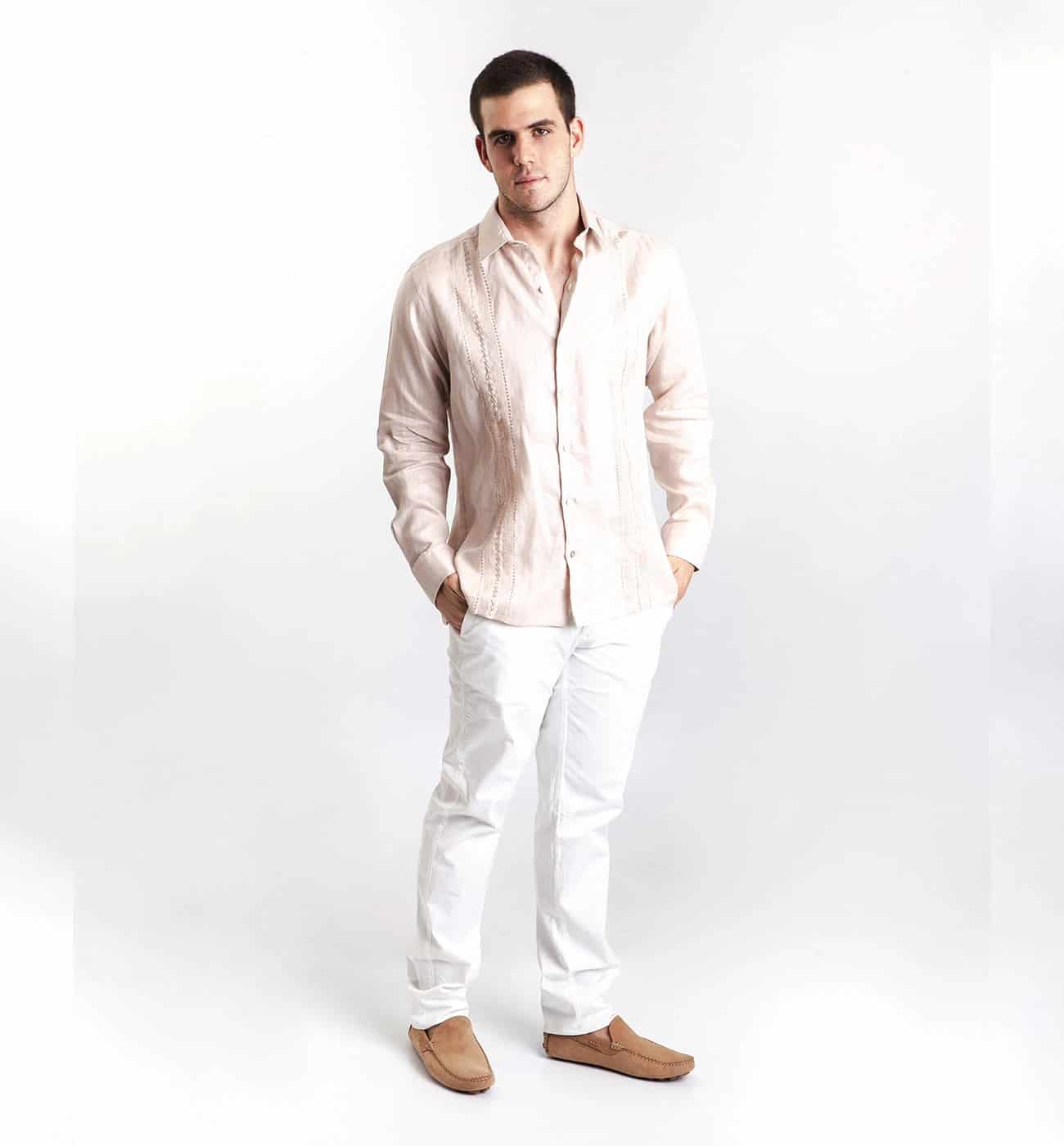 Guayabera Beige - miniatura 2