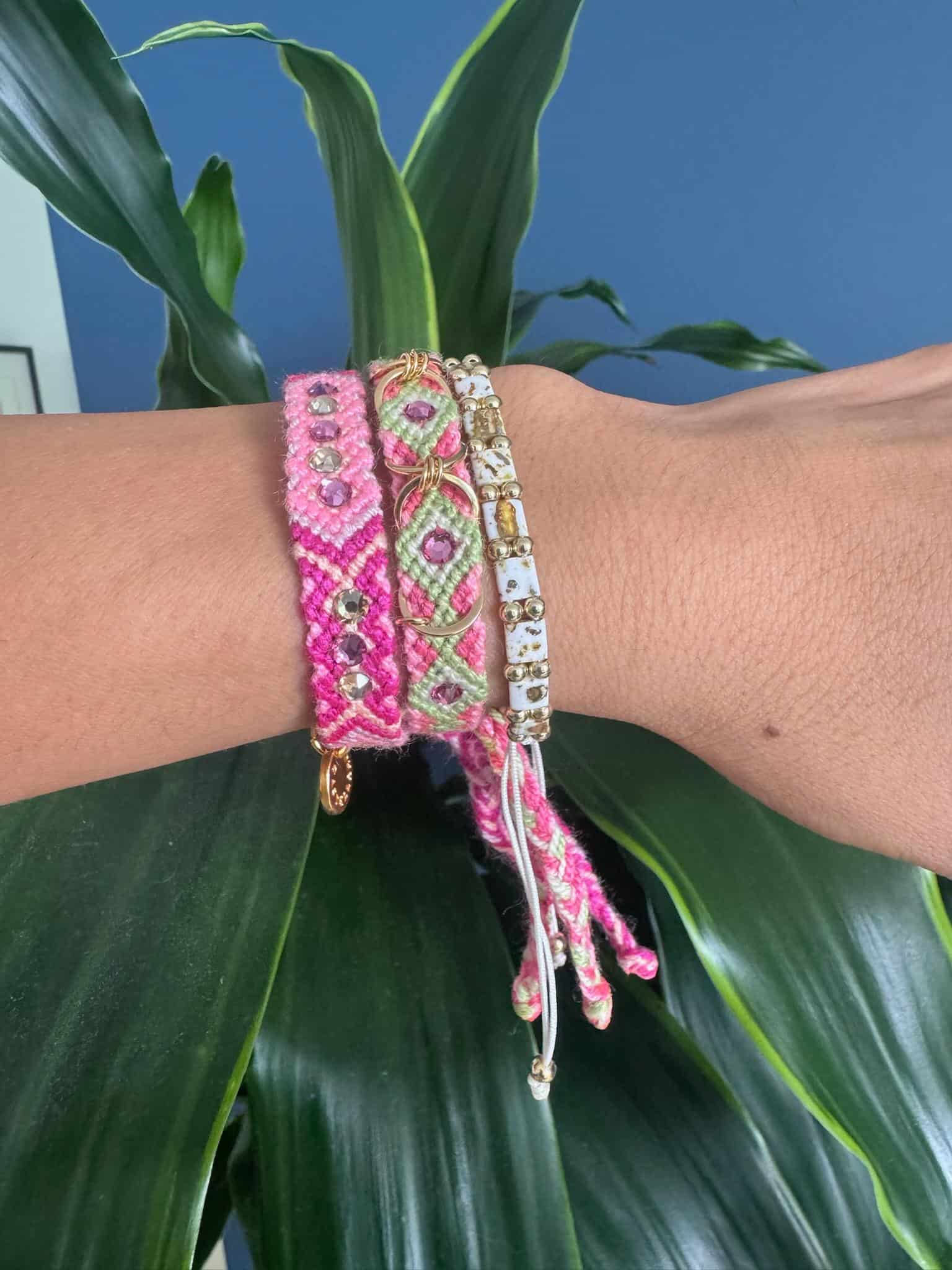 Free Spirit Hoops Bracelet | Sahara Blush - miniatura 5