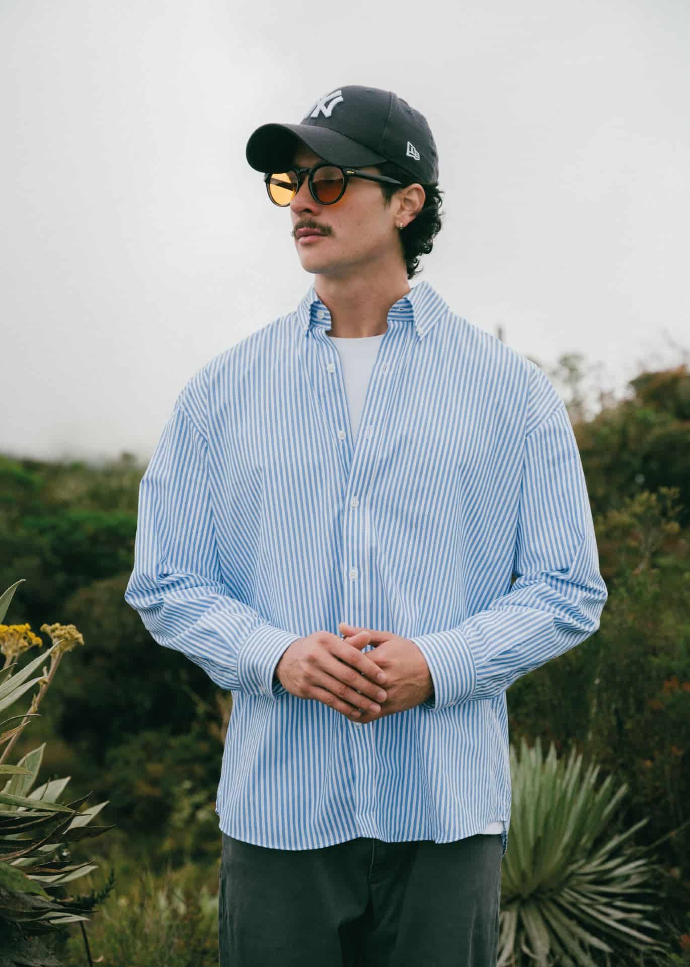 Camisa Lucca Rayas Azules - miniatura 5