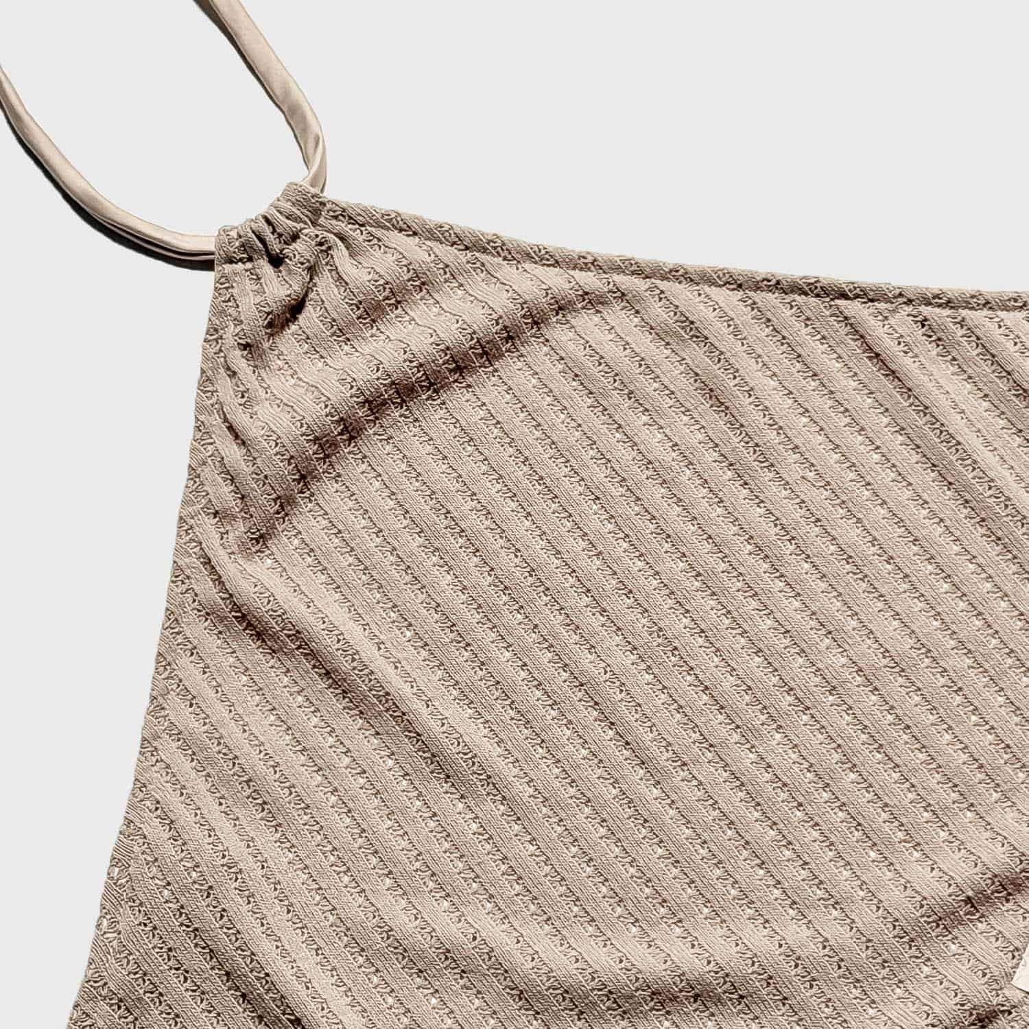 Textured Halter Top - Camel - miniatura 6