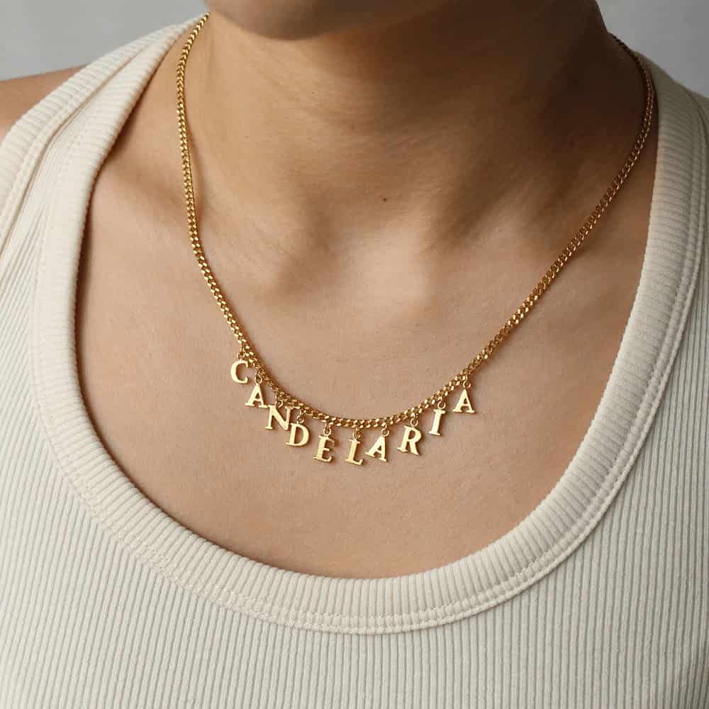PreOrder Cadena 10 Letras Gold - miniatura 2