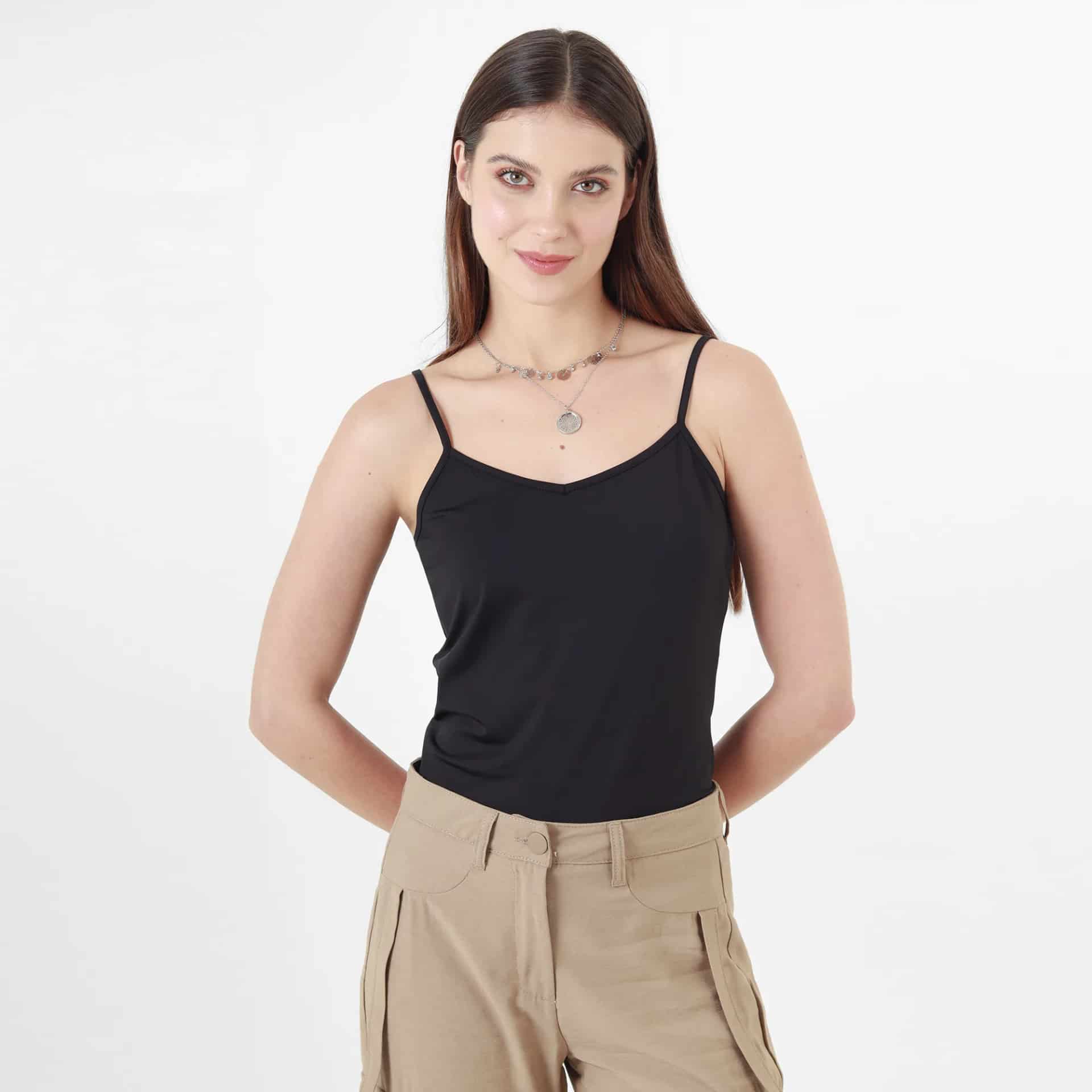 Camiseta Cuello V Manga Tiras - miniatura 6