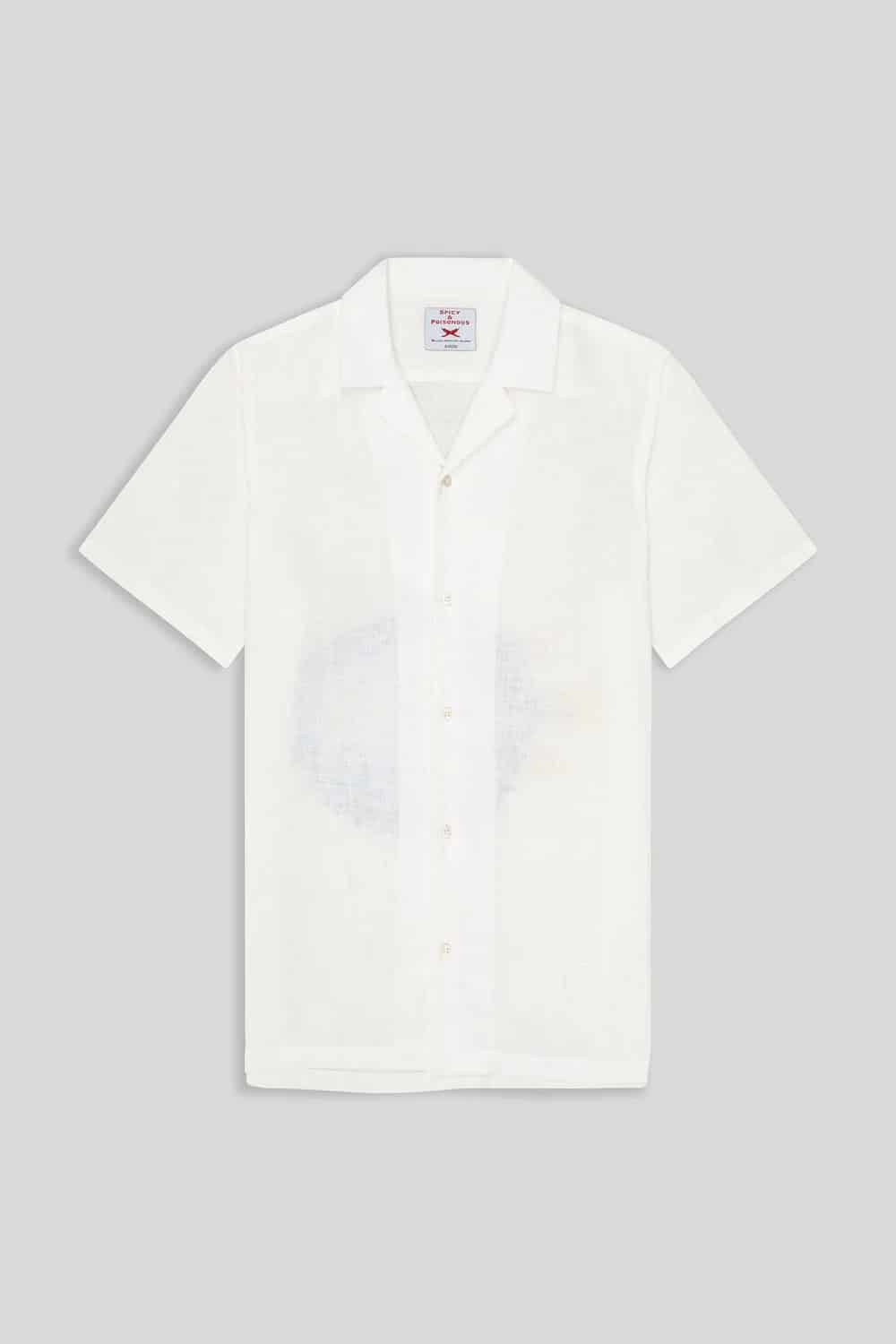 Men's linen shirt puffer fish - miniatura 3