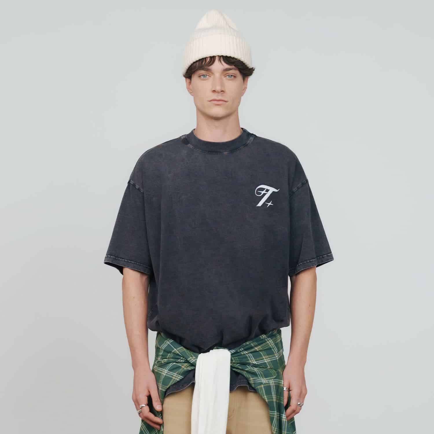 Shadow Oversized T-Shirt - Washed Black - miniatura 2