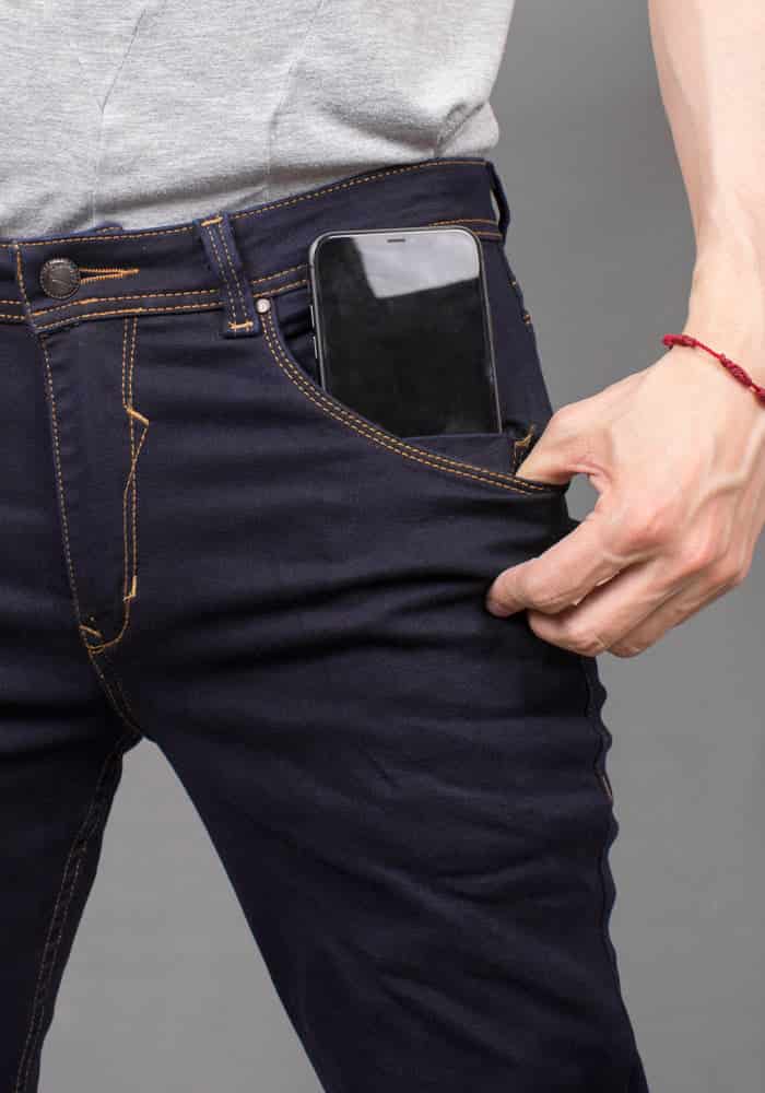 Jean para Hombre en Tono Azul Oscuro Noche Marca Thunder - miniatura 2