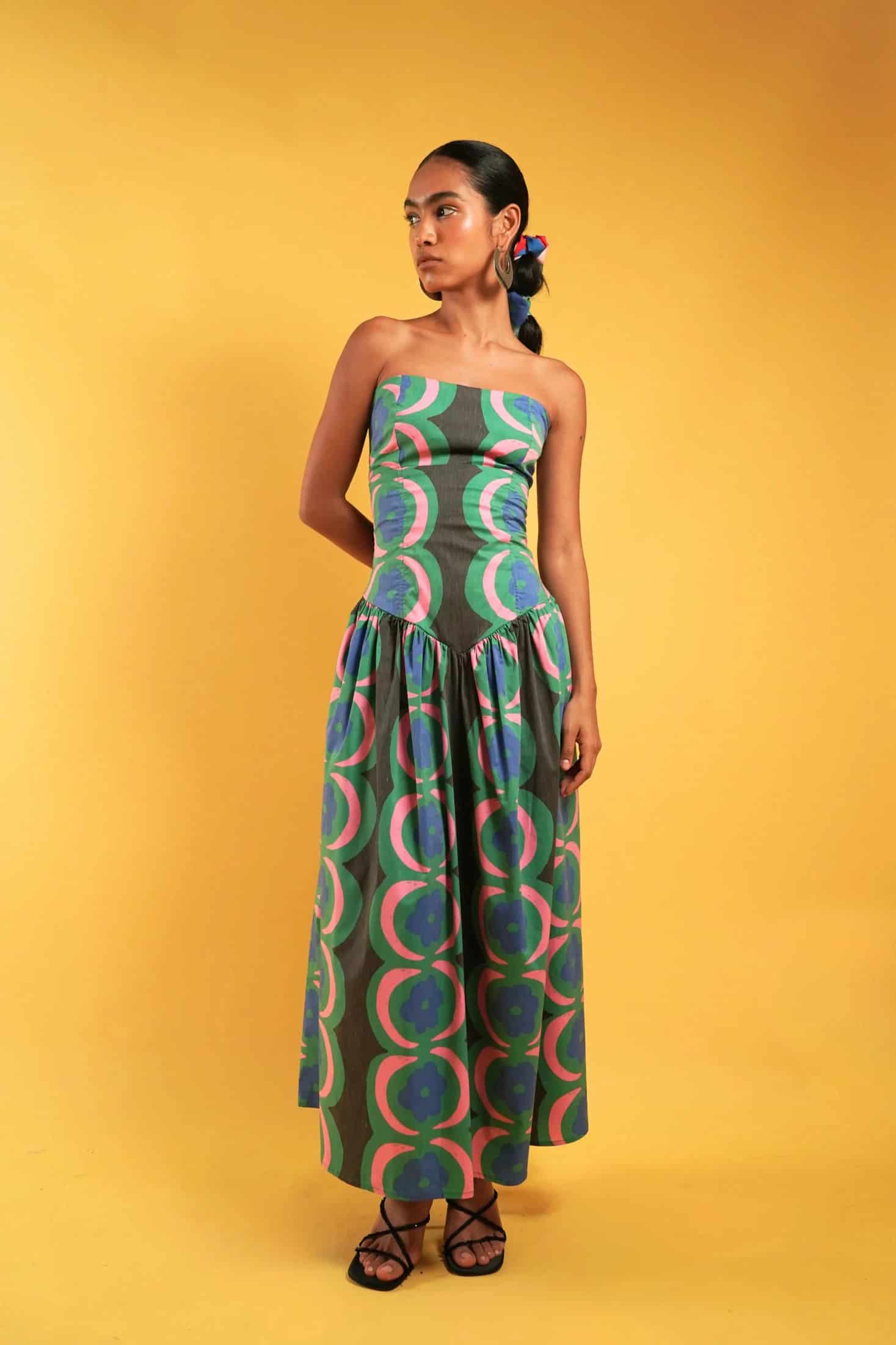 FLOWERS AND THE MOON DRESS - miniatura 3
