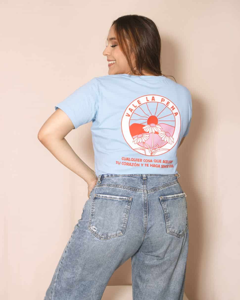 Camiseta Algodón - Vale la Pena by Titta azul - miniatura 1
