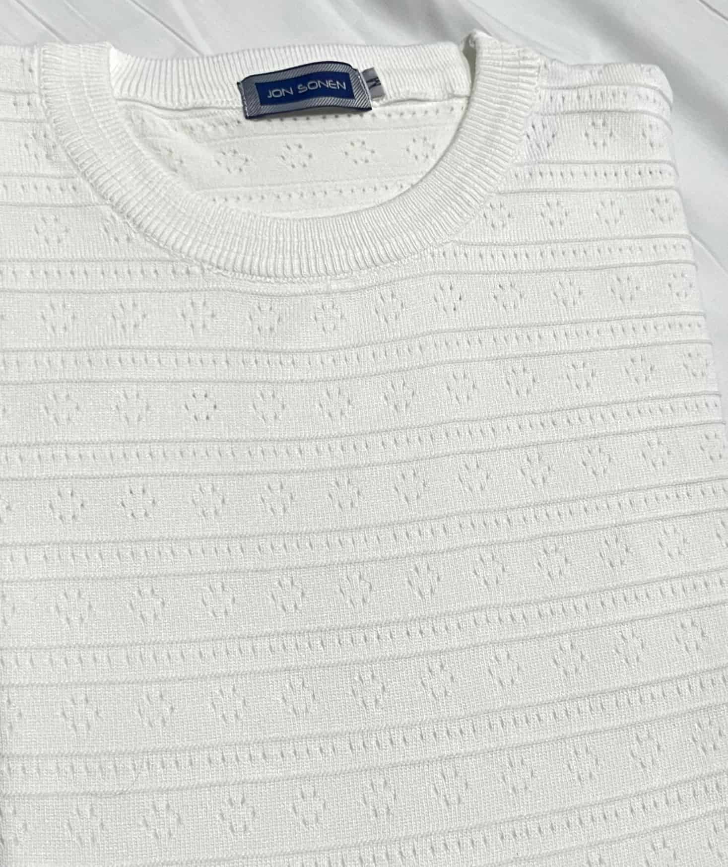 Camiseta tejida casual Js - miniatura 4