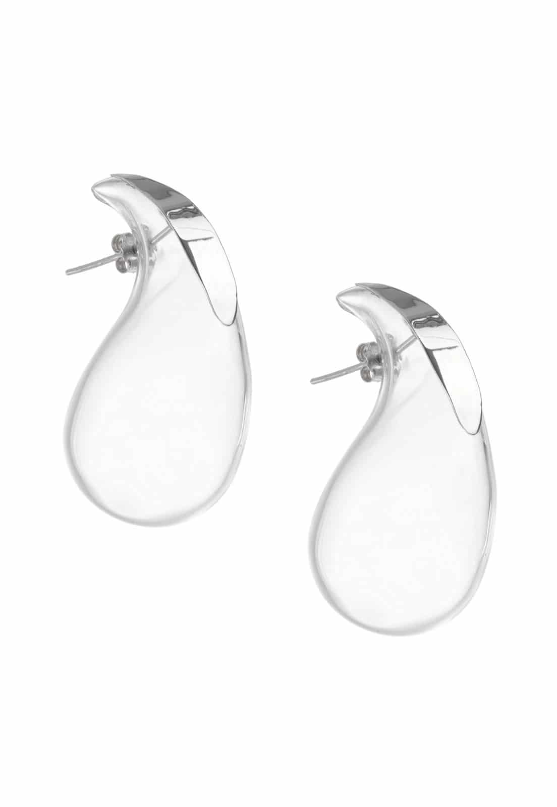 LARGE GLASS DROP EARRINGS - miniatura 1