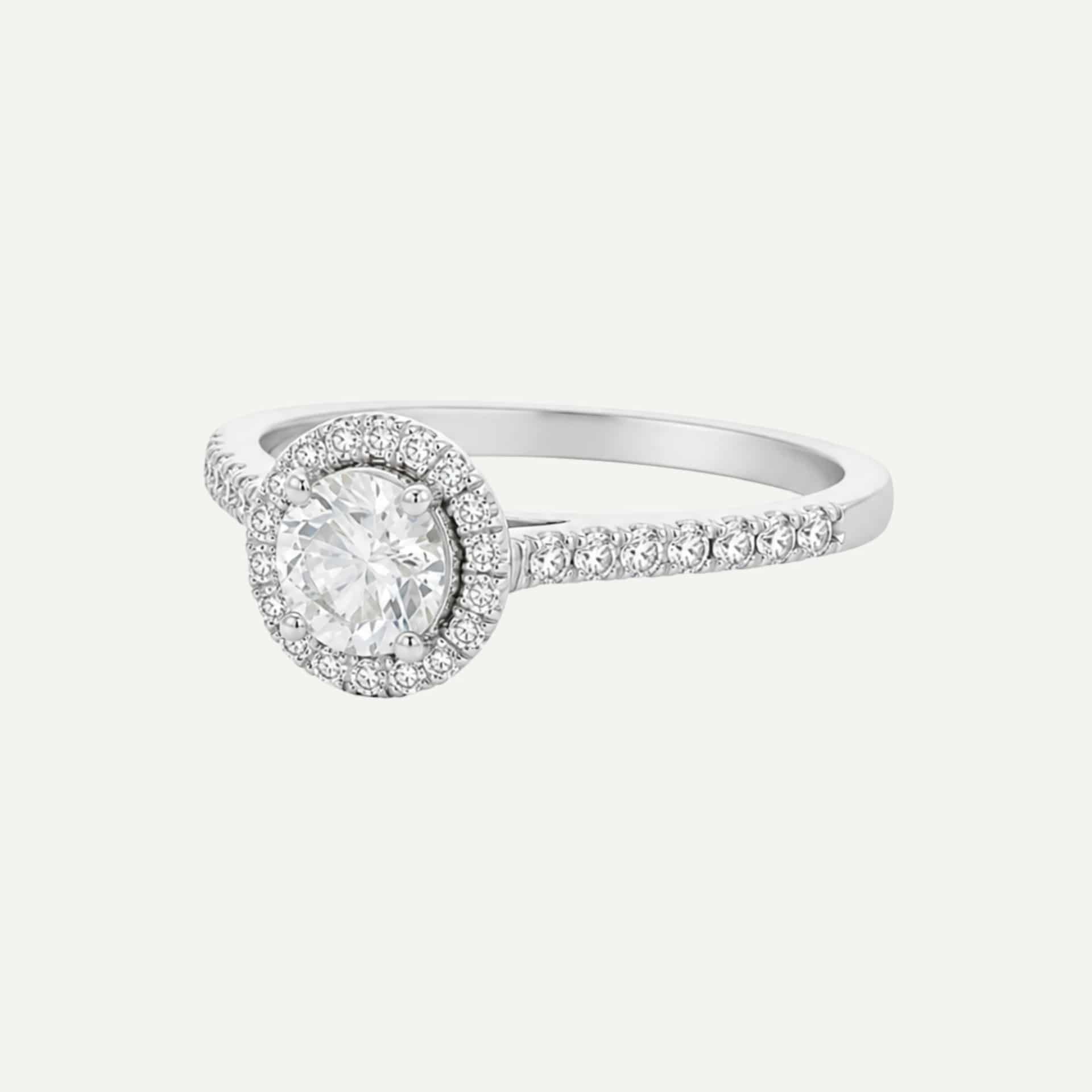 Anillo Halo engagement ring - miniatura 7