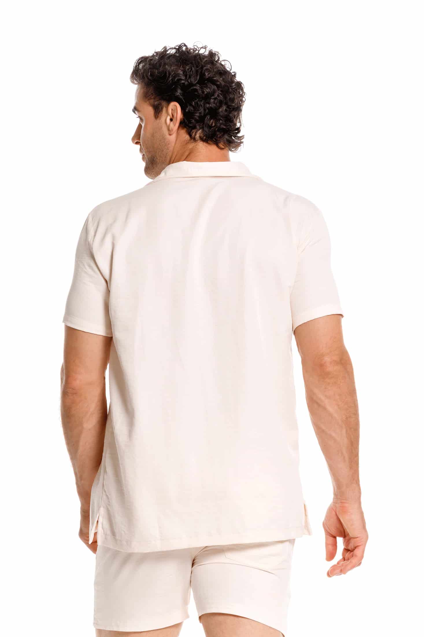 Camisa Hombre Arena - miniatura 3