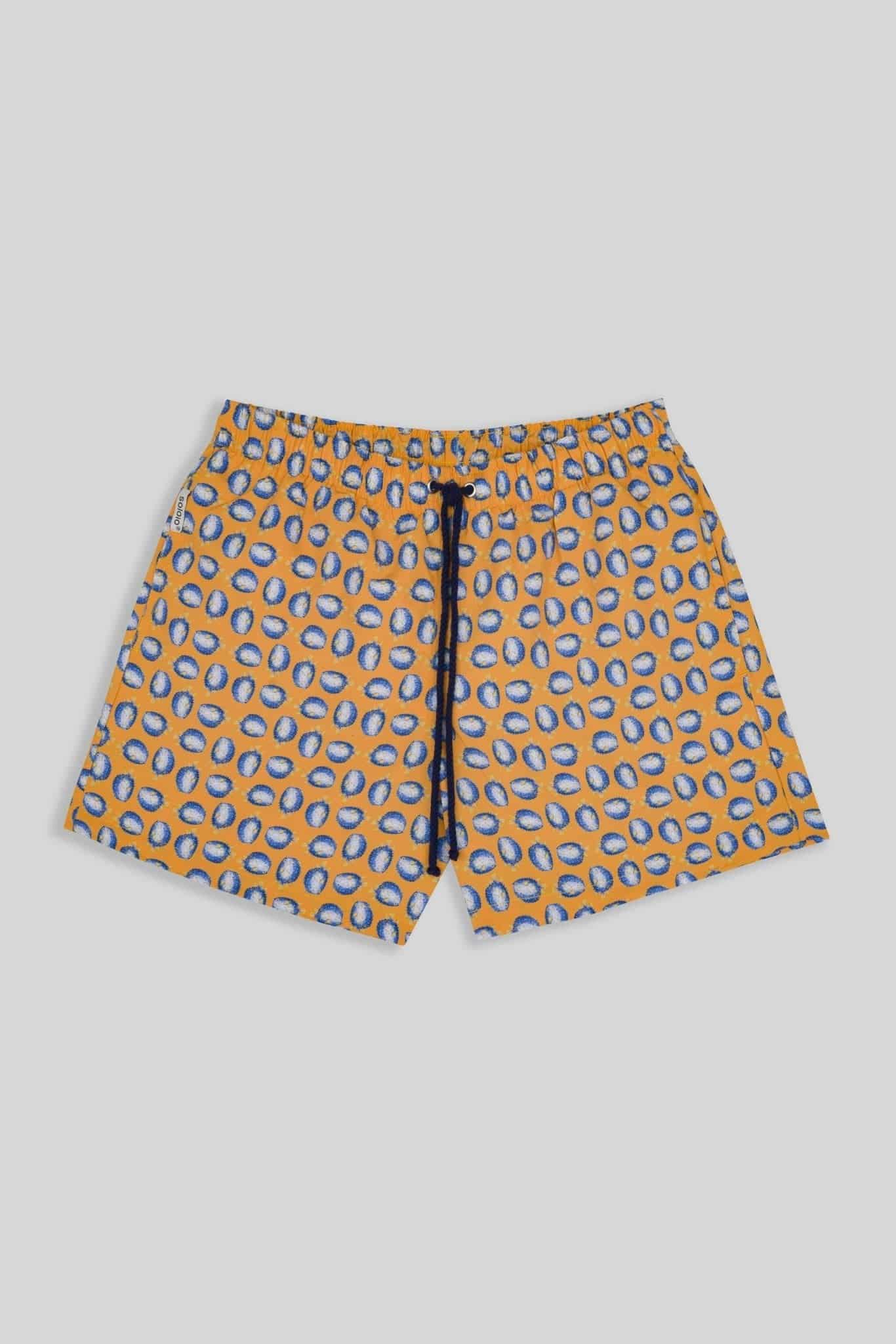 Men's swim trunk orange puffer fish - miniatura 1