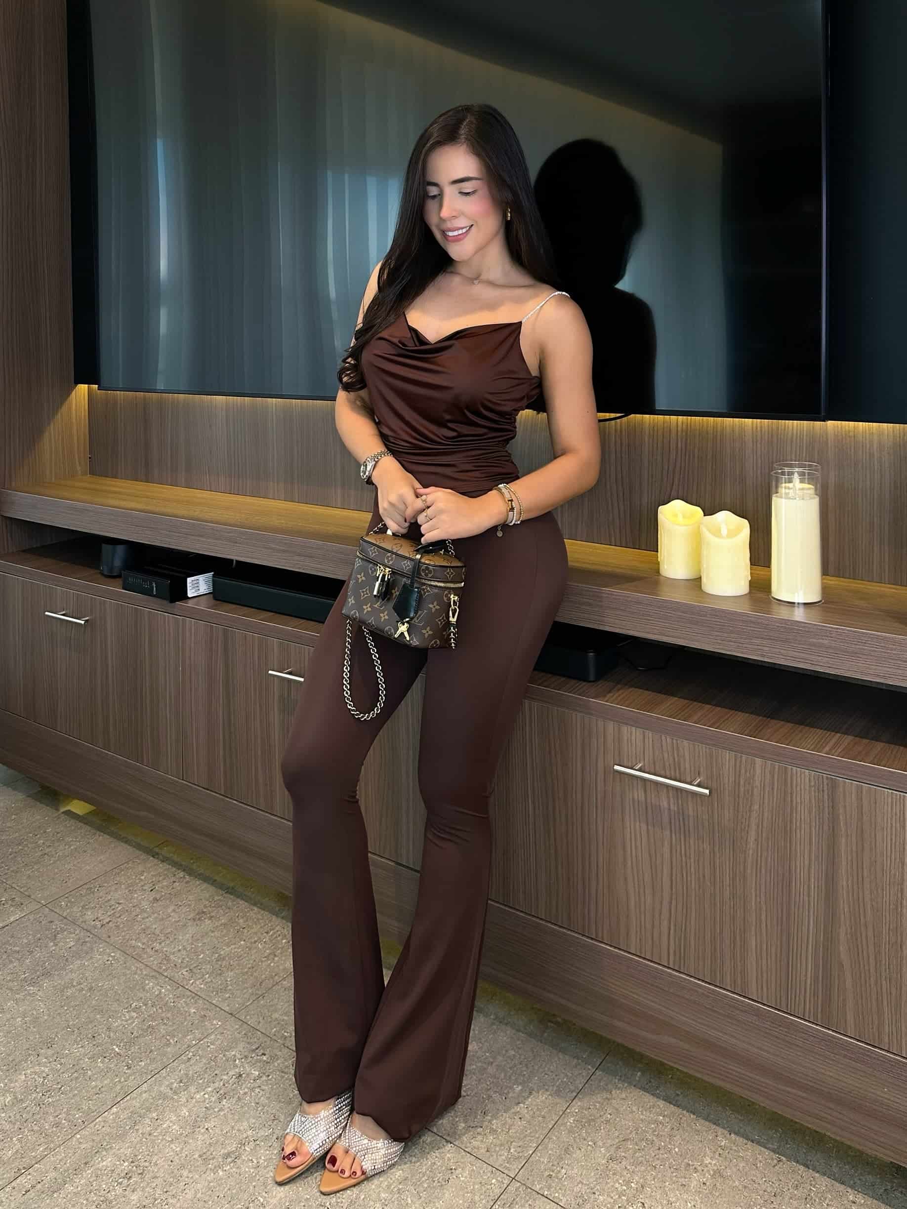 BLUSA CELIA CAFE - miniatura 3