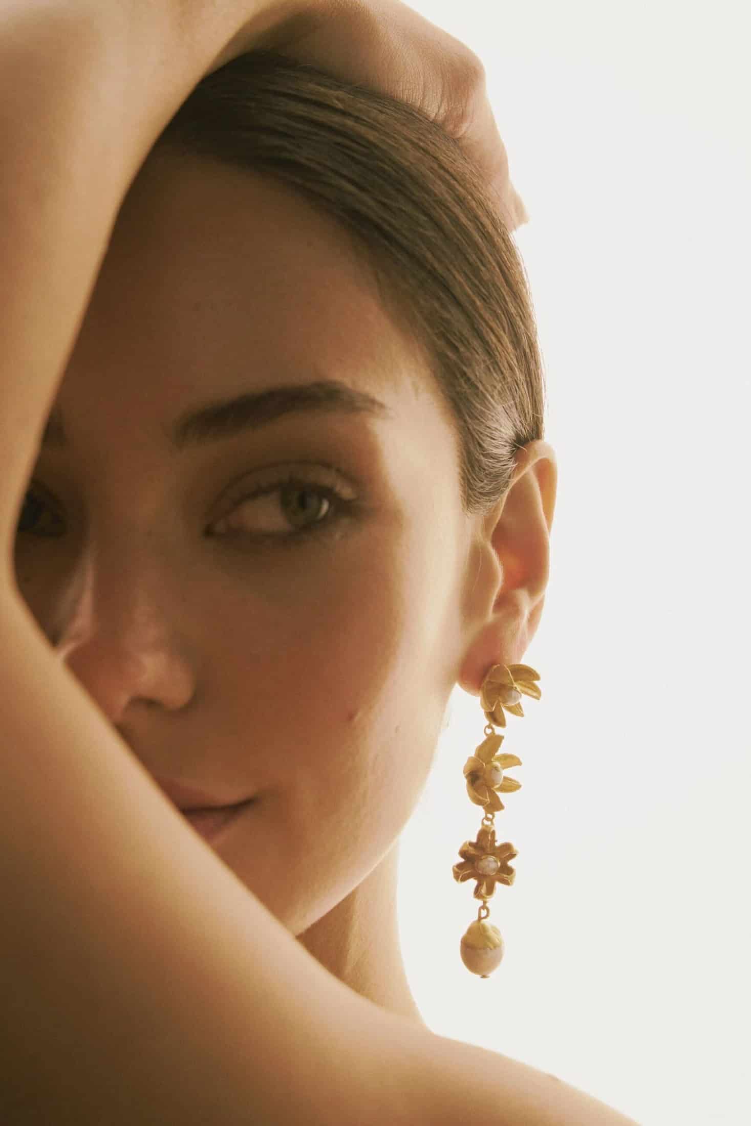 ARETES SEMILLAS DE ENEBRO X3 Y PERLAS - miniatura 3