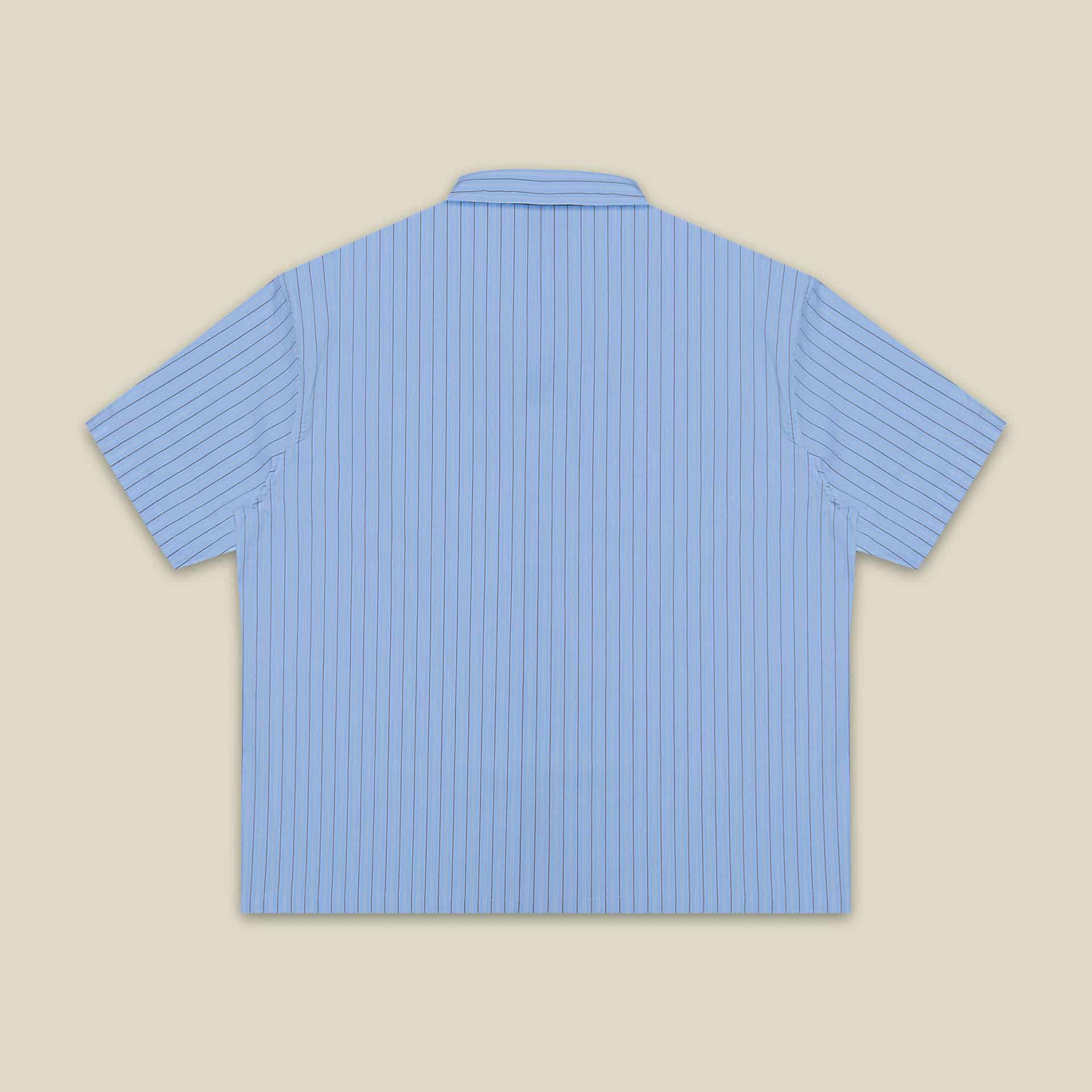 Camisa Bolsillo Bordado Azul - miniatura 2