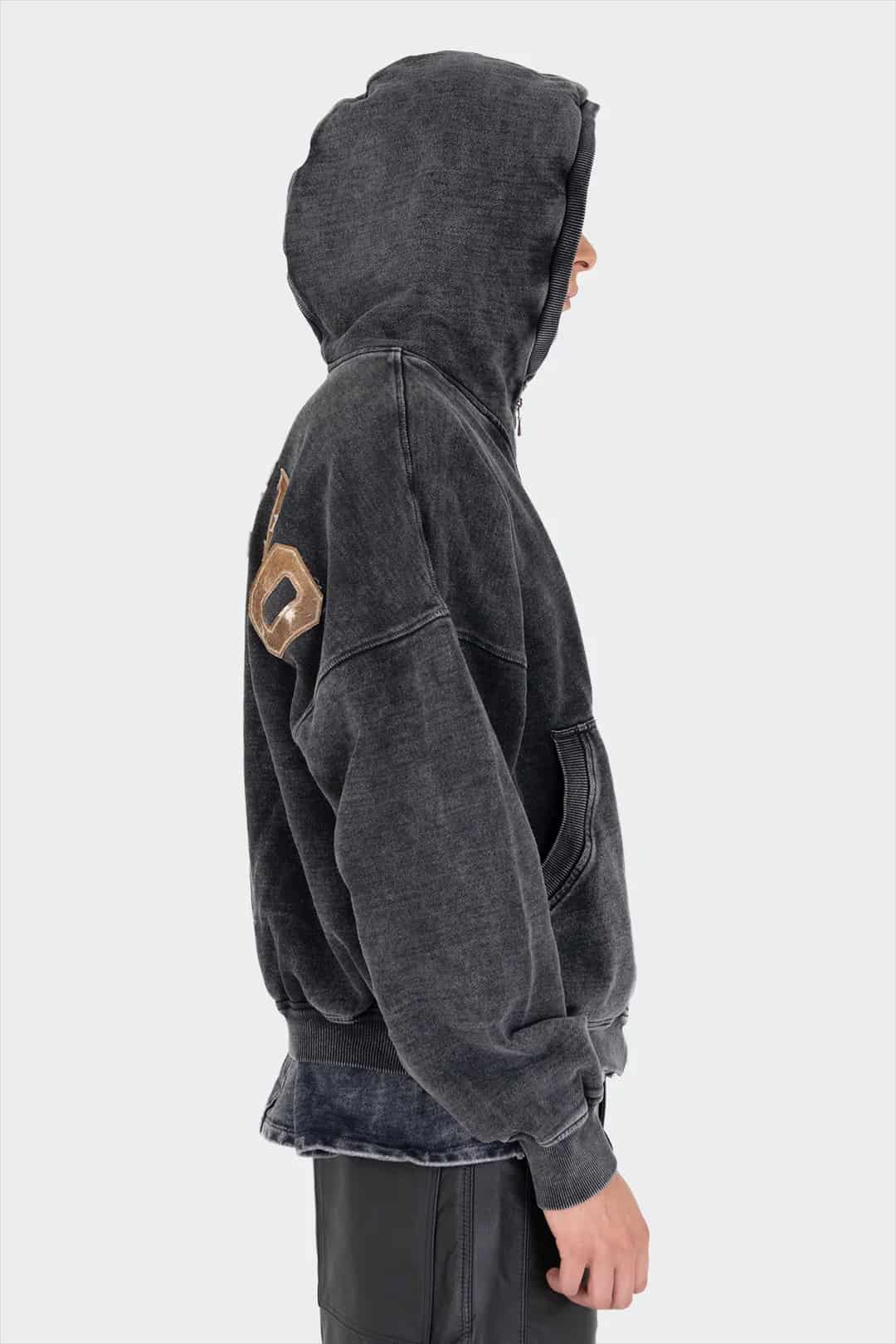 VENENO BUZO ZIPPER LEATHER COW - miniatura 3